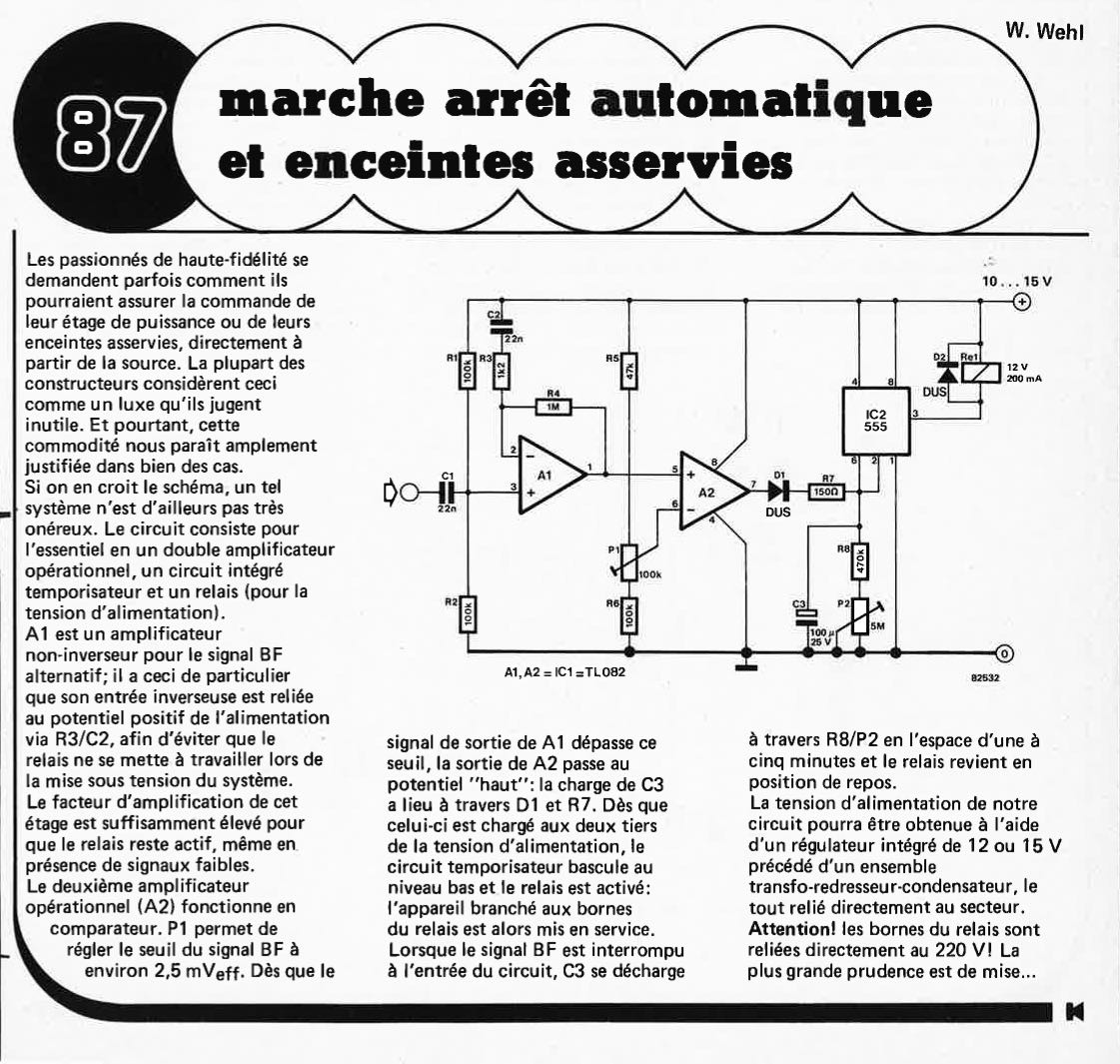 "marche arrêt aatonaatiqae
et enceintes asservies"