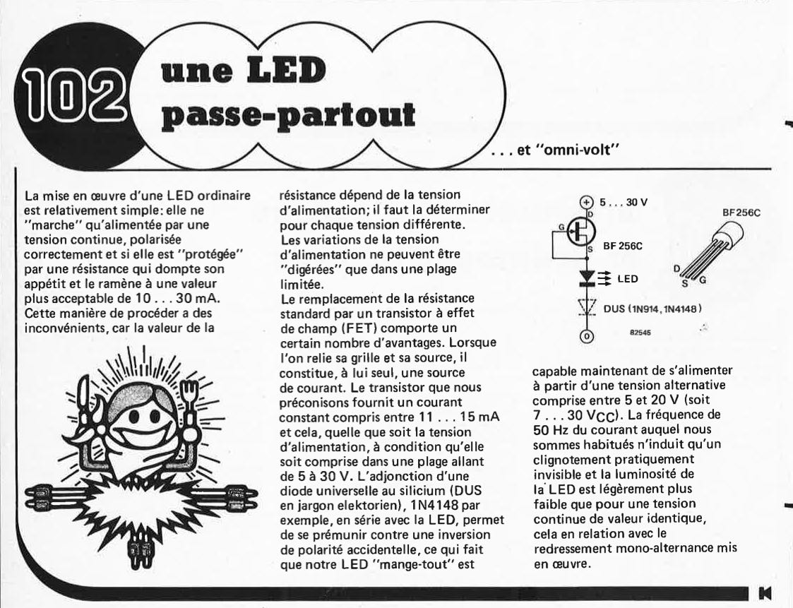 une LED passe-partout