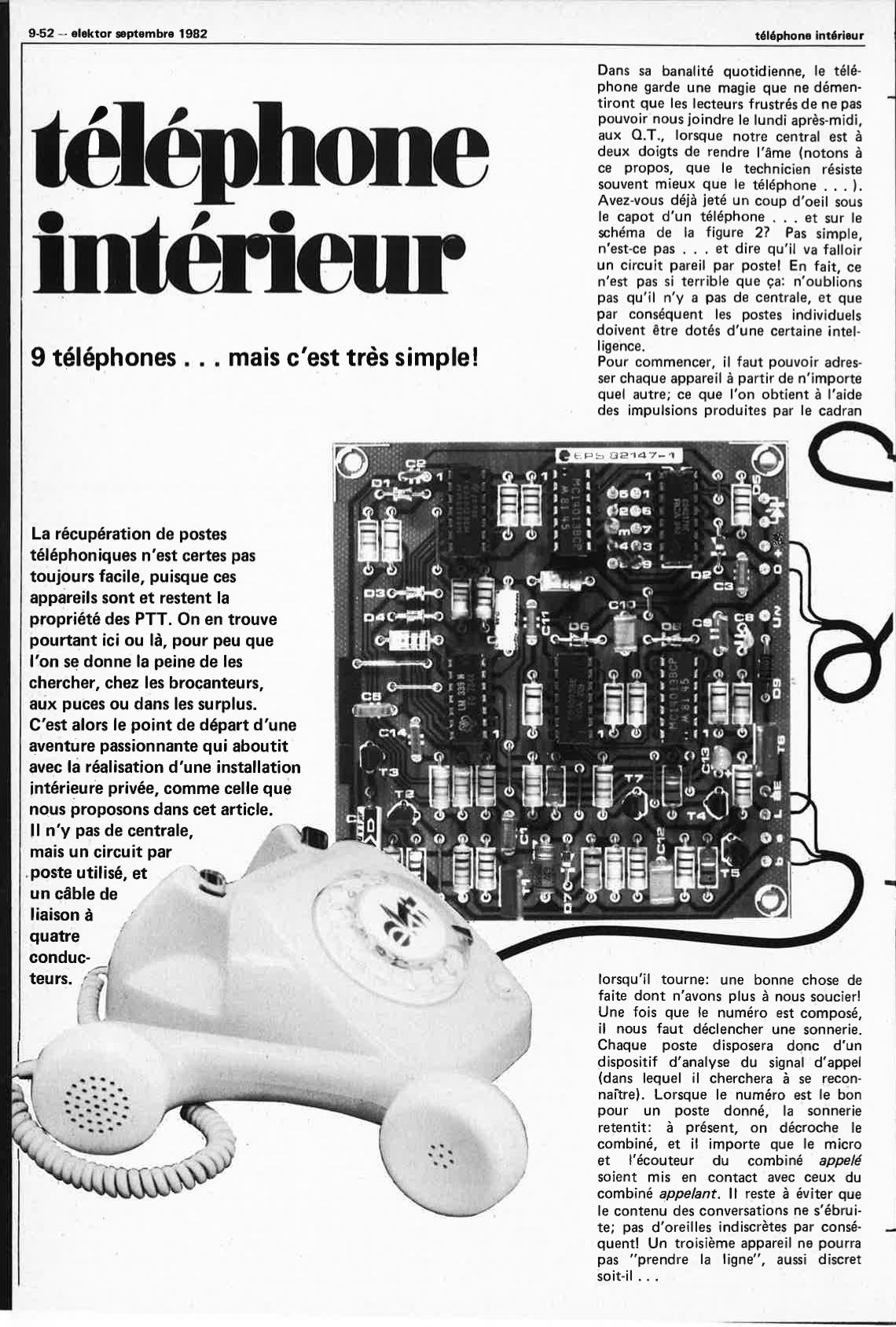 téléphone intérieur