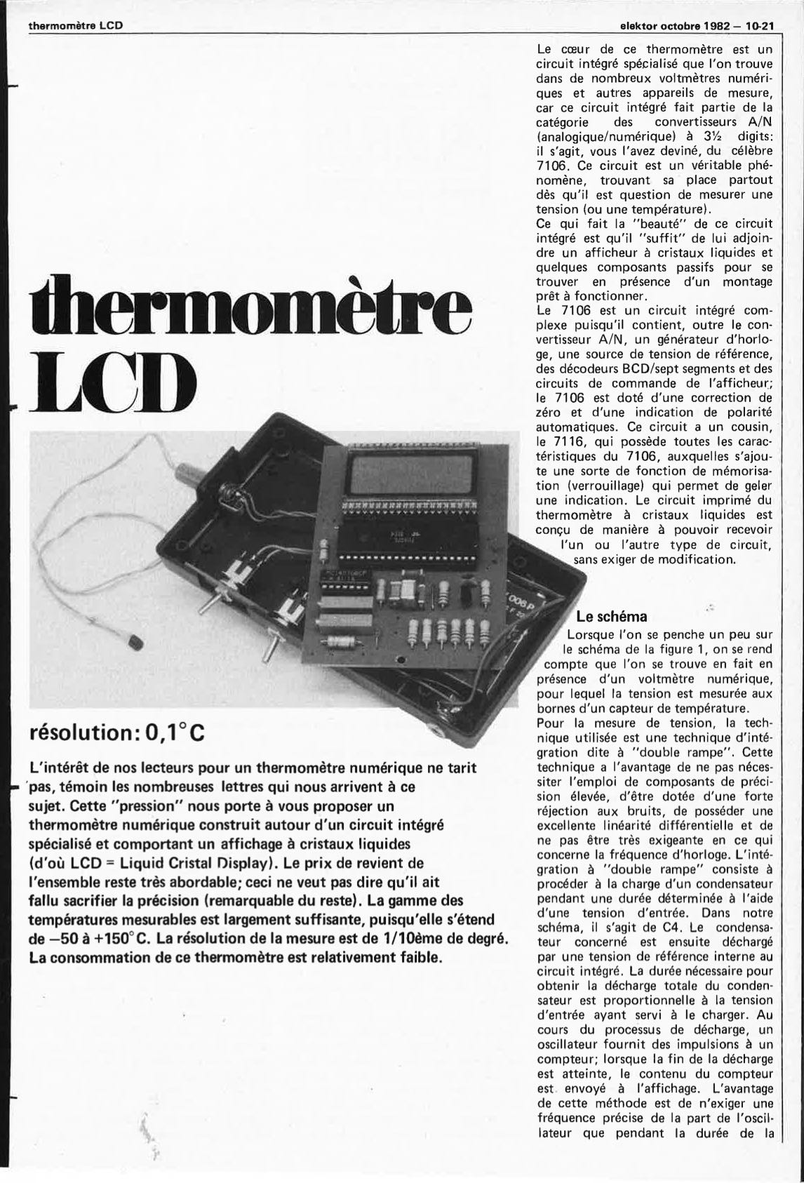 thermométre LCD