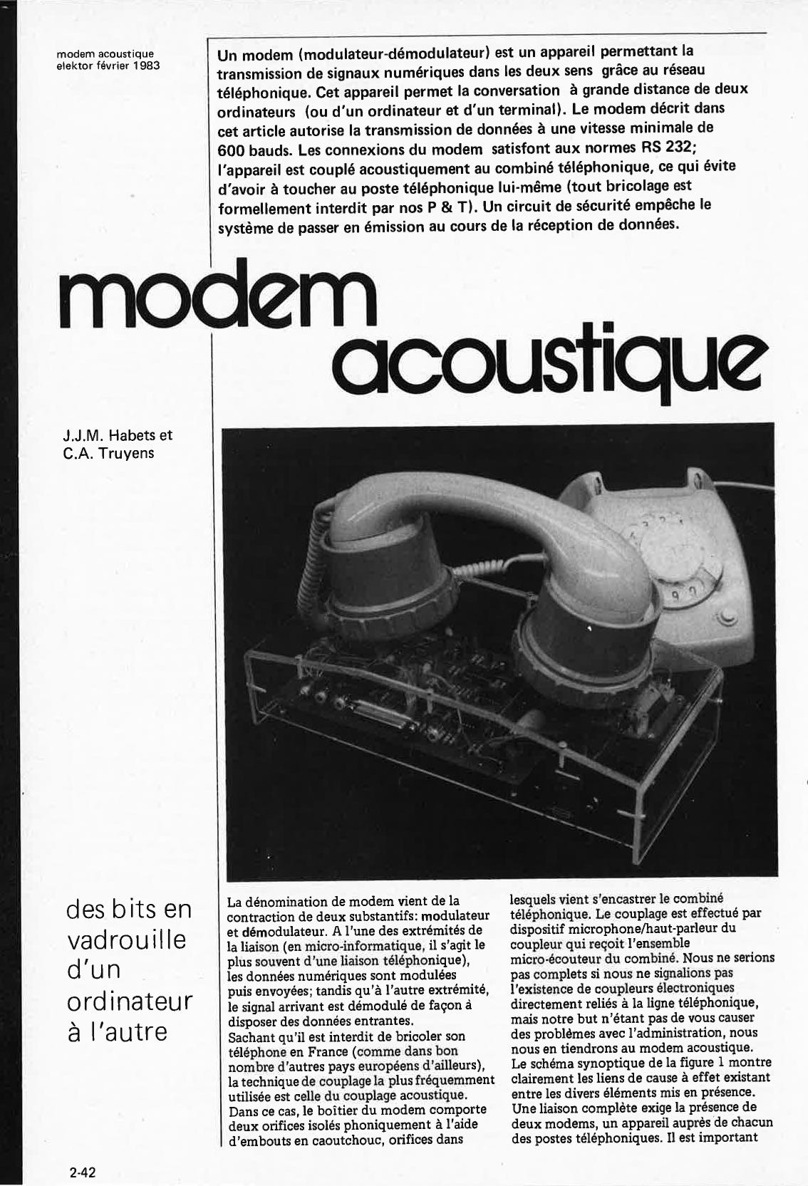 modem acoustique