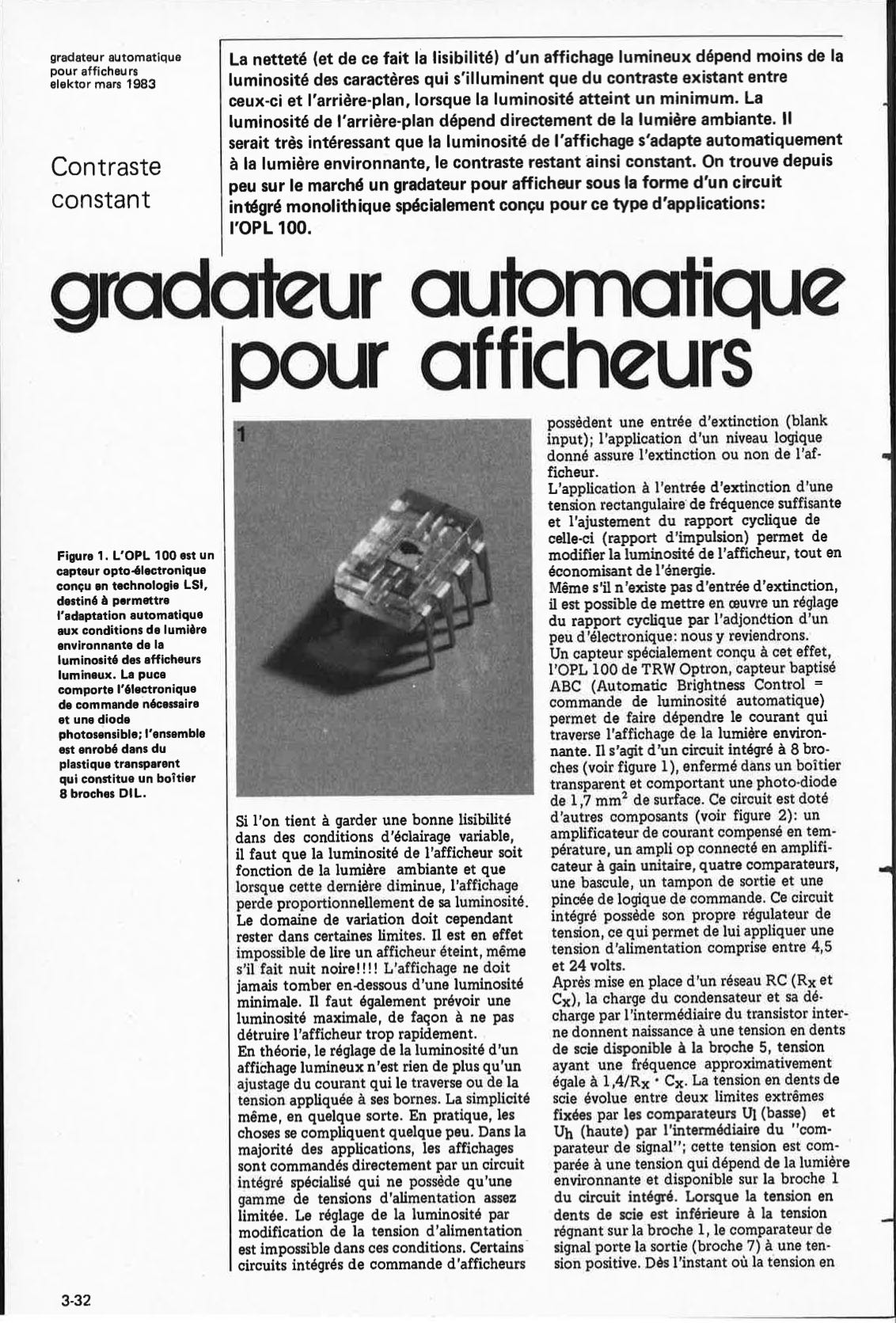 gradateur automatique pour afficheurs