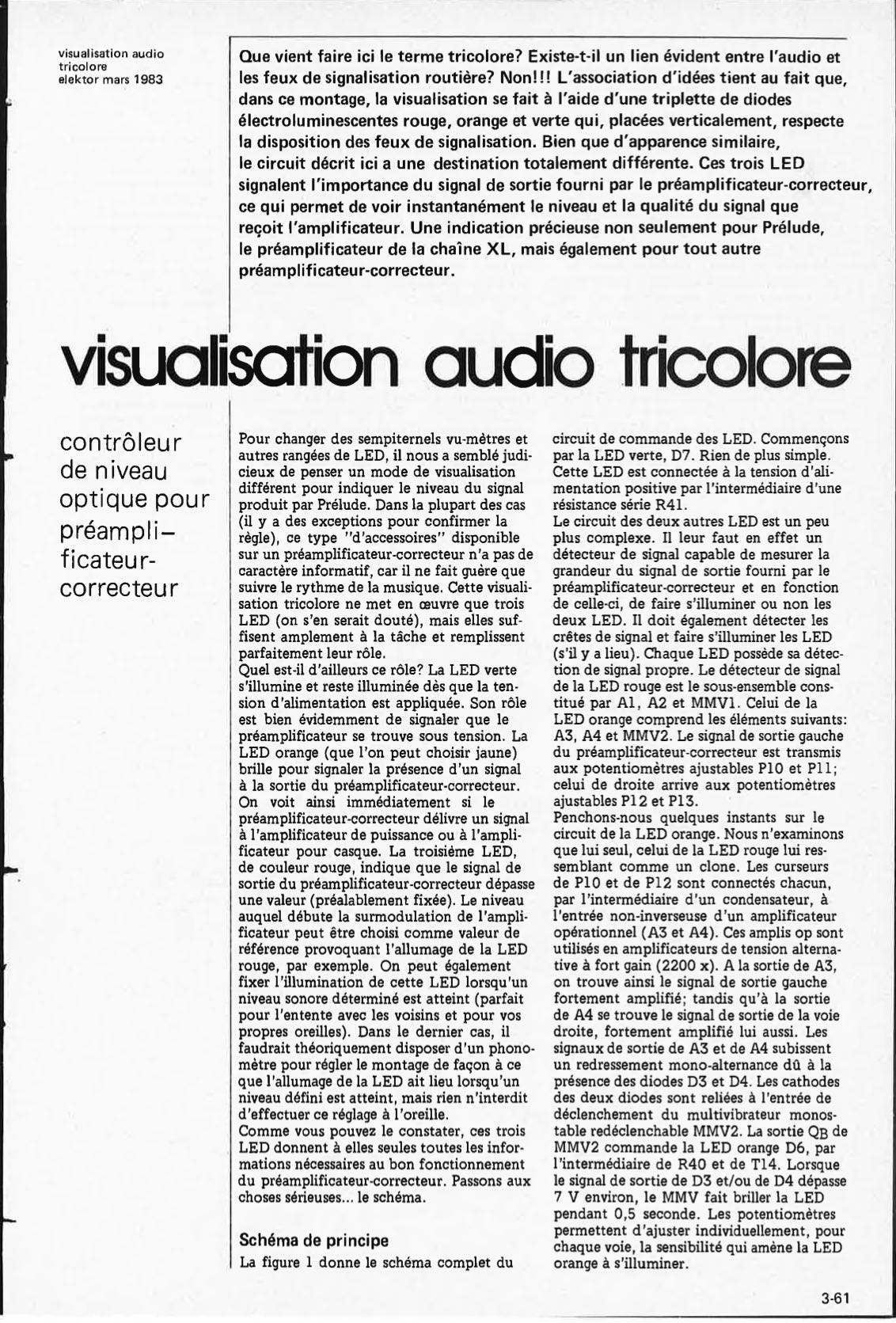 visualisation audio tricolore