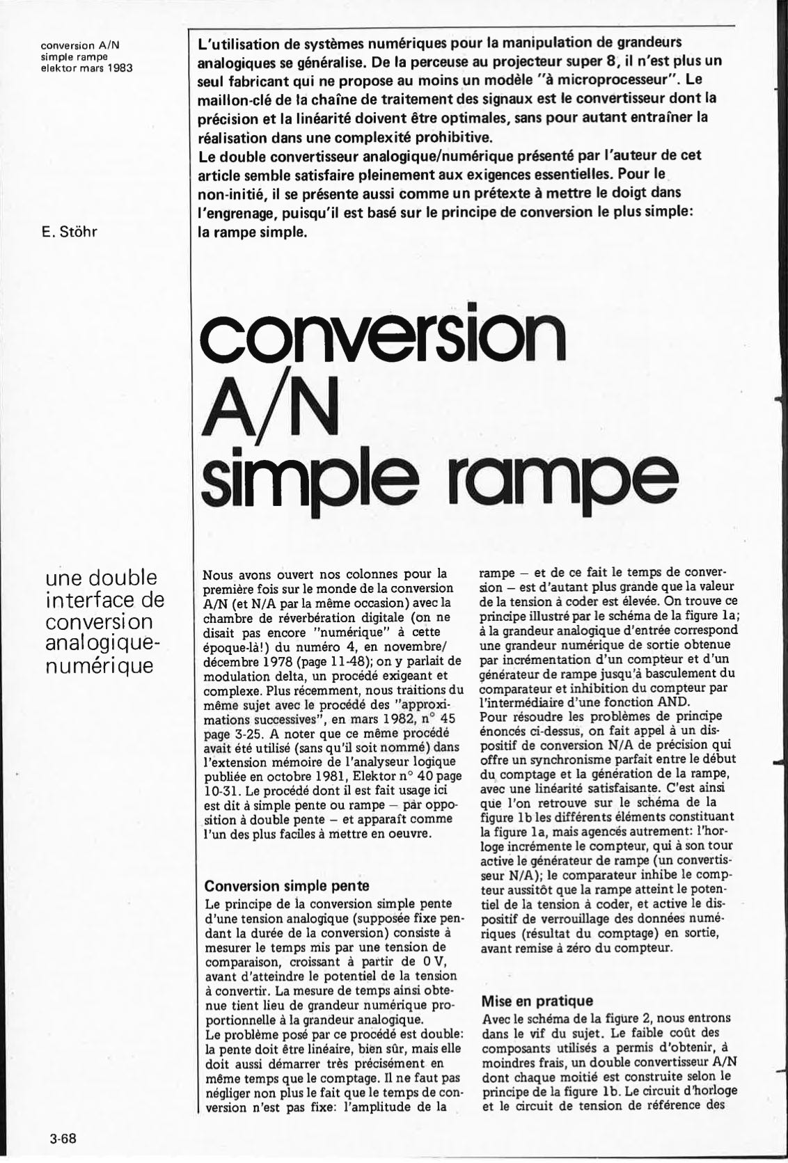conversion A/N simple rampe