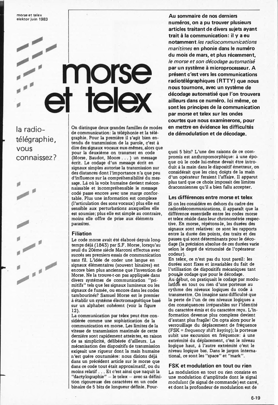 morse et telex