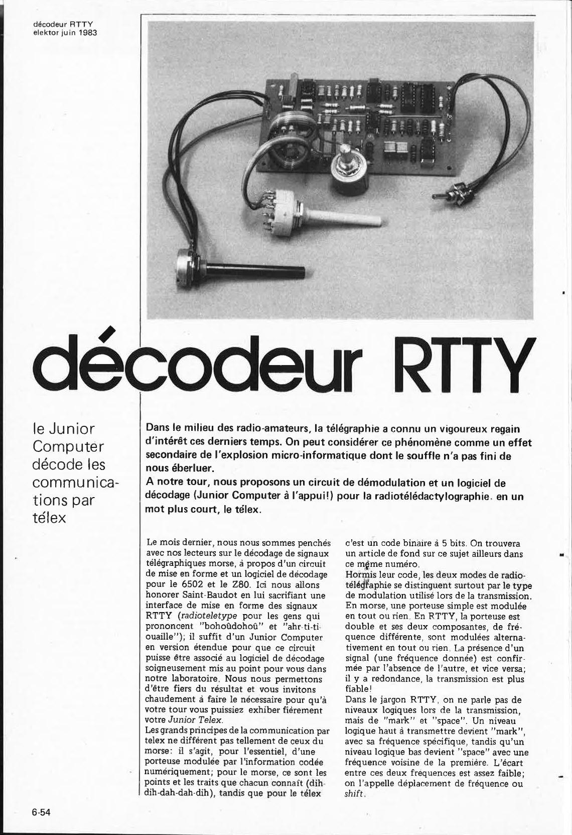décodeur RTTY