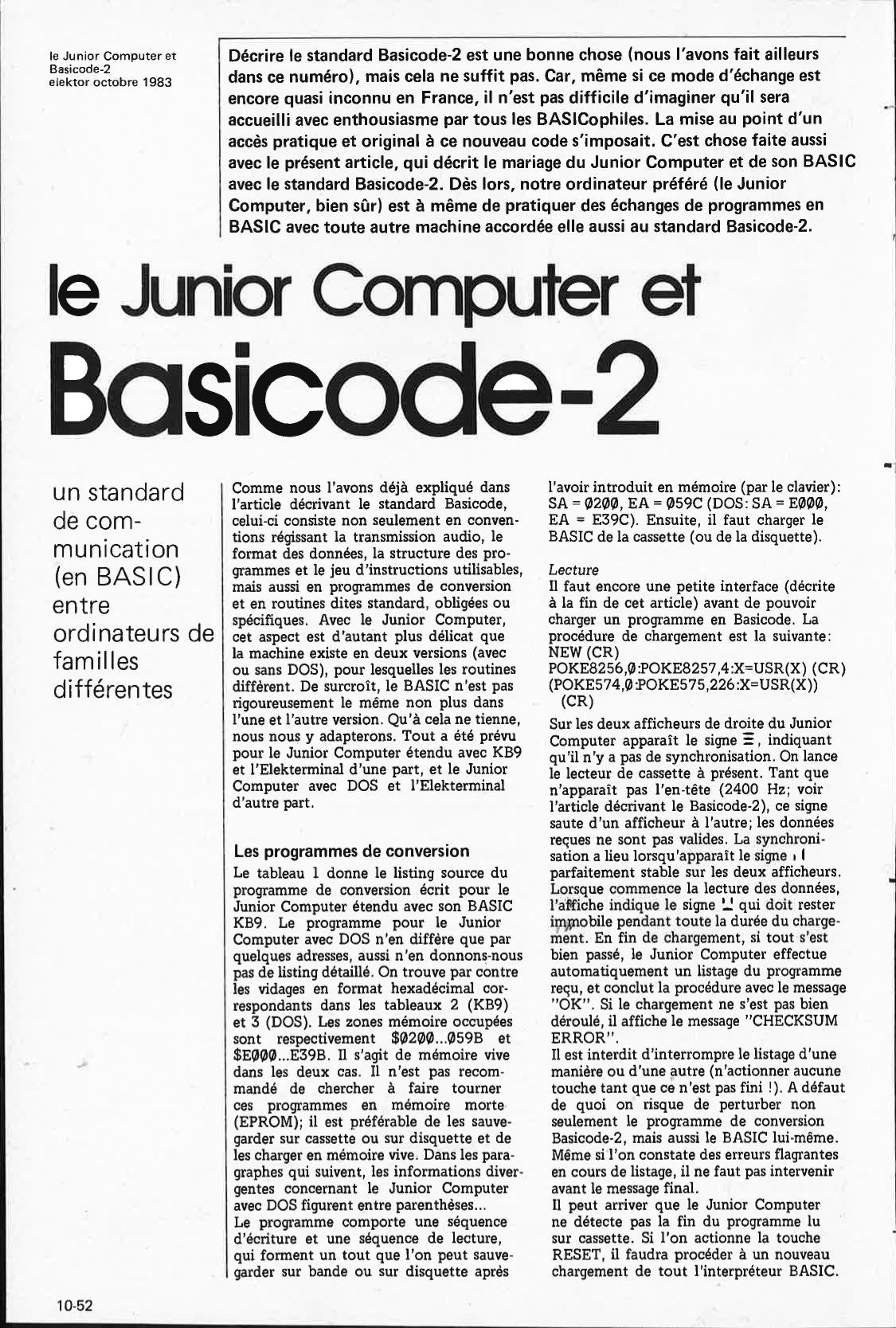 le Junior Computer et Basicode-2