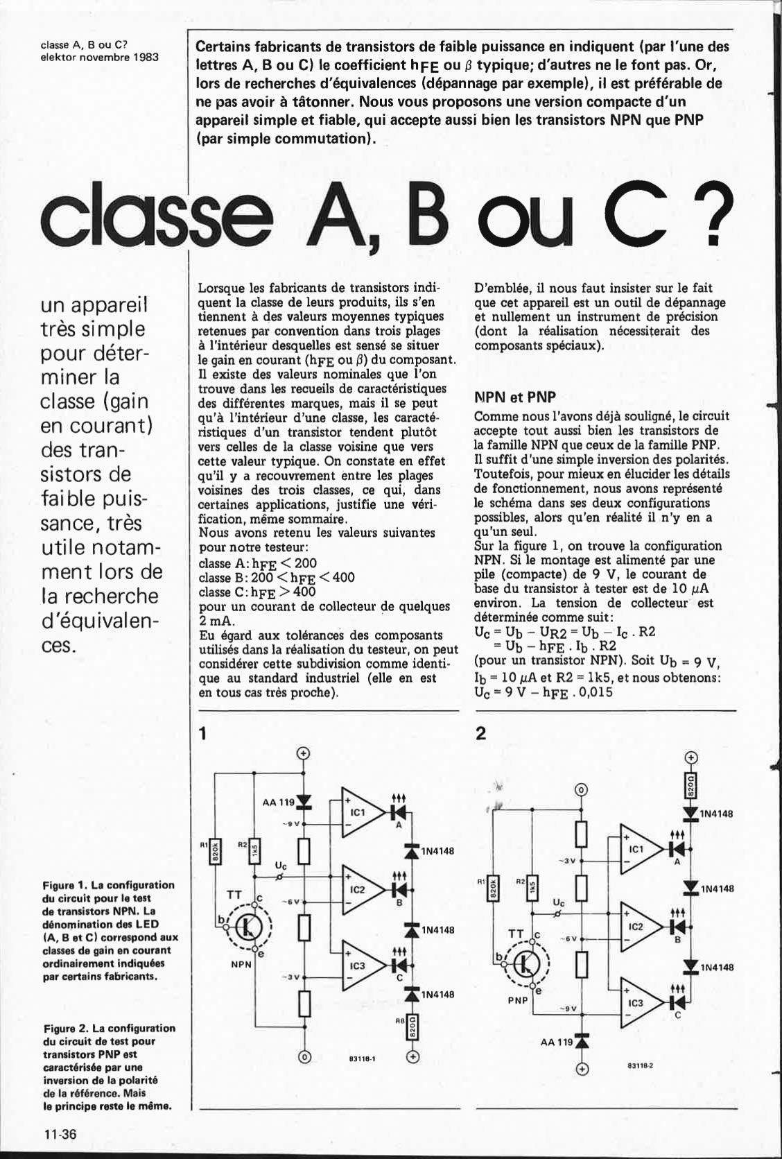 classe A, B ou C?