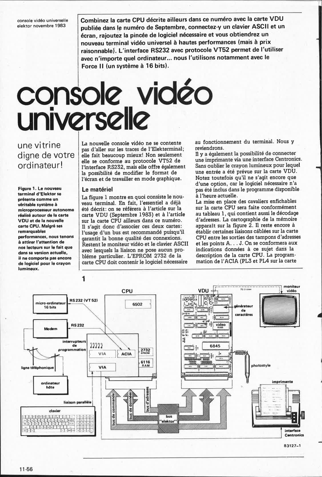 console vidéo universelle