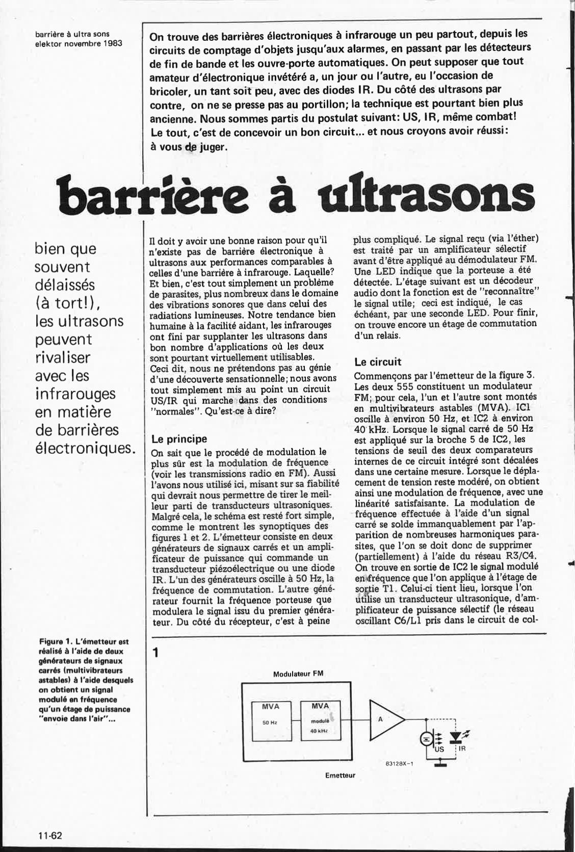 barrière à ultra sons