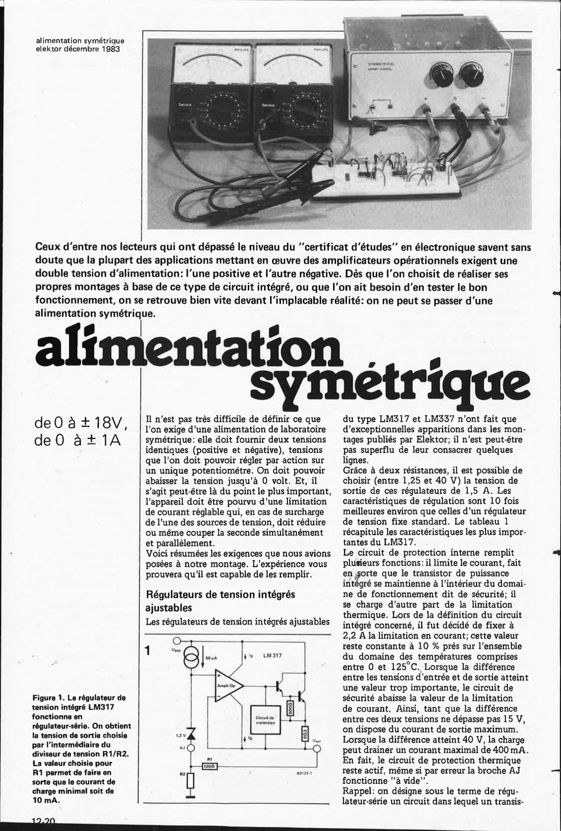 alimentation symétrique