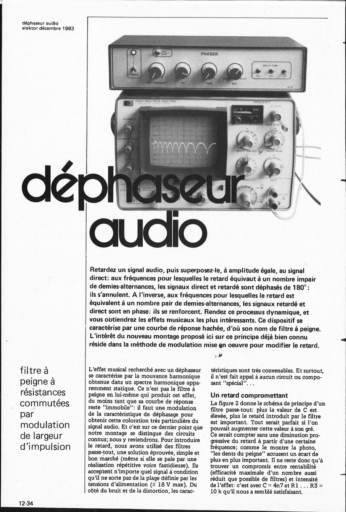 déphaseur audio