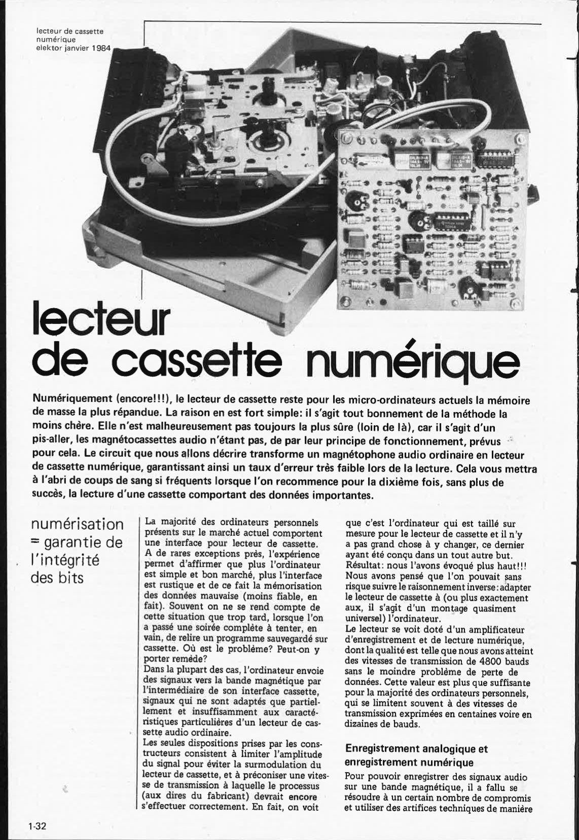 lecteur de cassette numérique