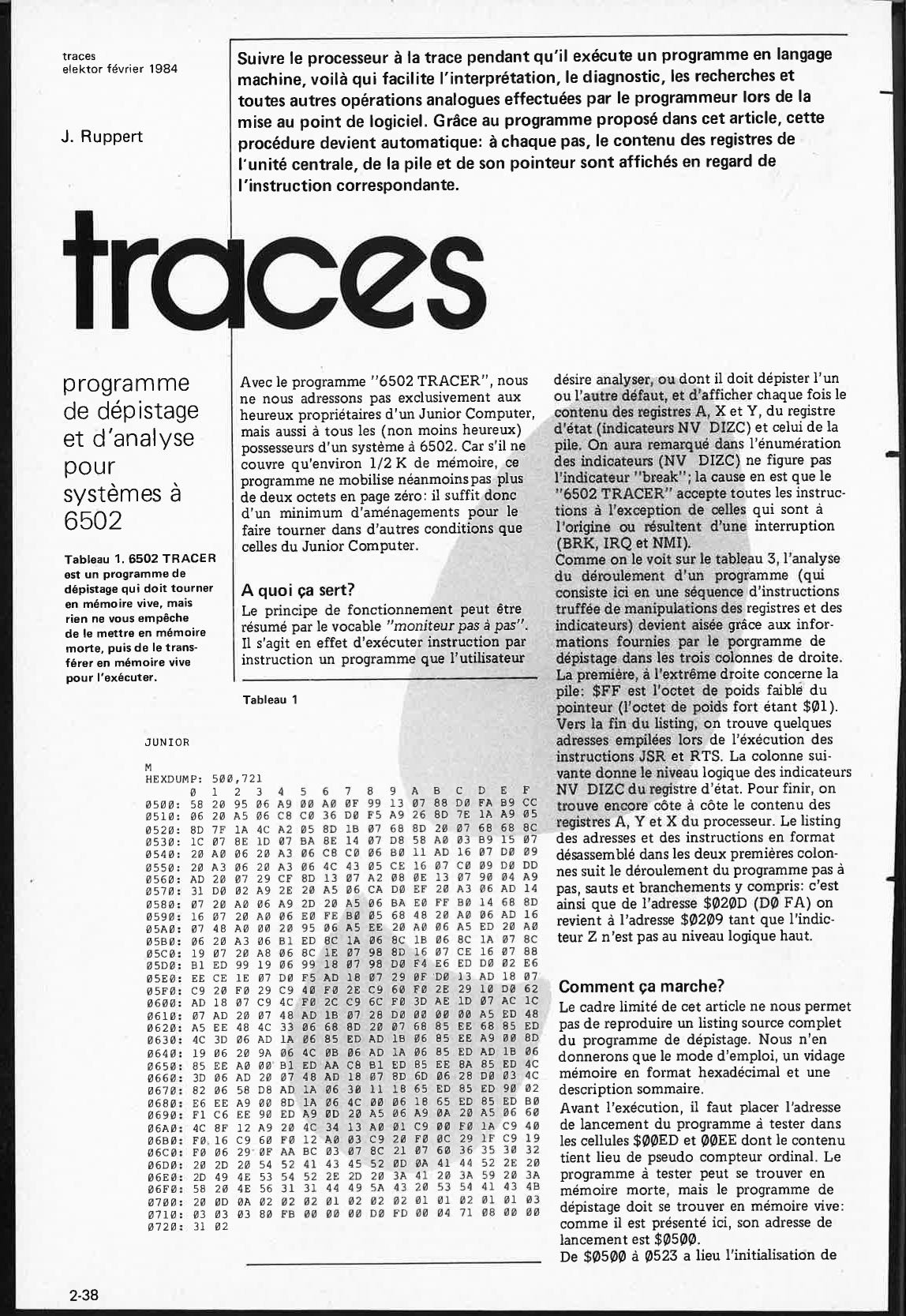 traces 