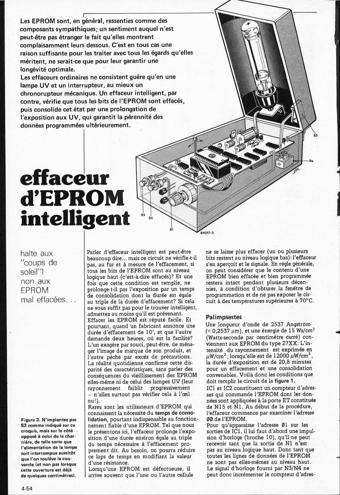 effaceur d`EPROM intelligent