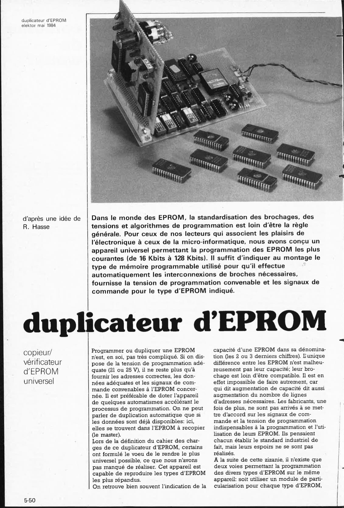 duplicateur d`EPROM