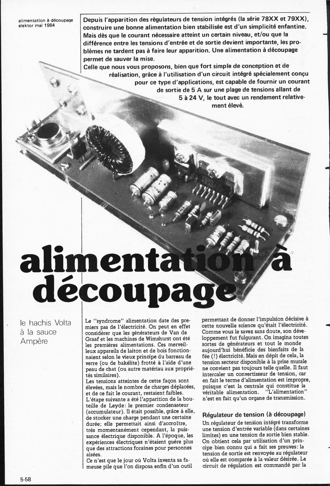 alimentation a découpage