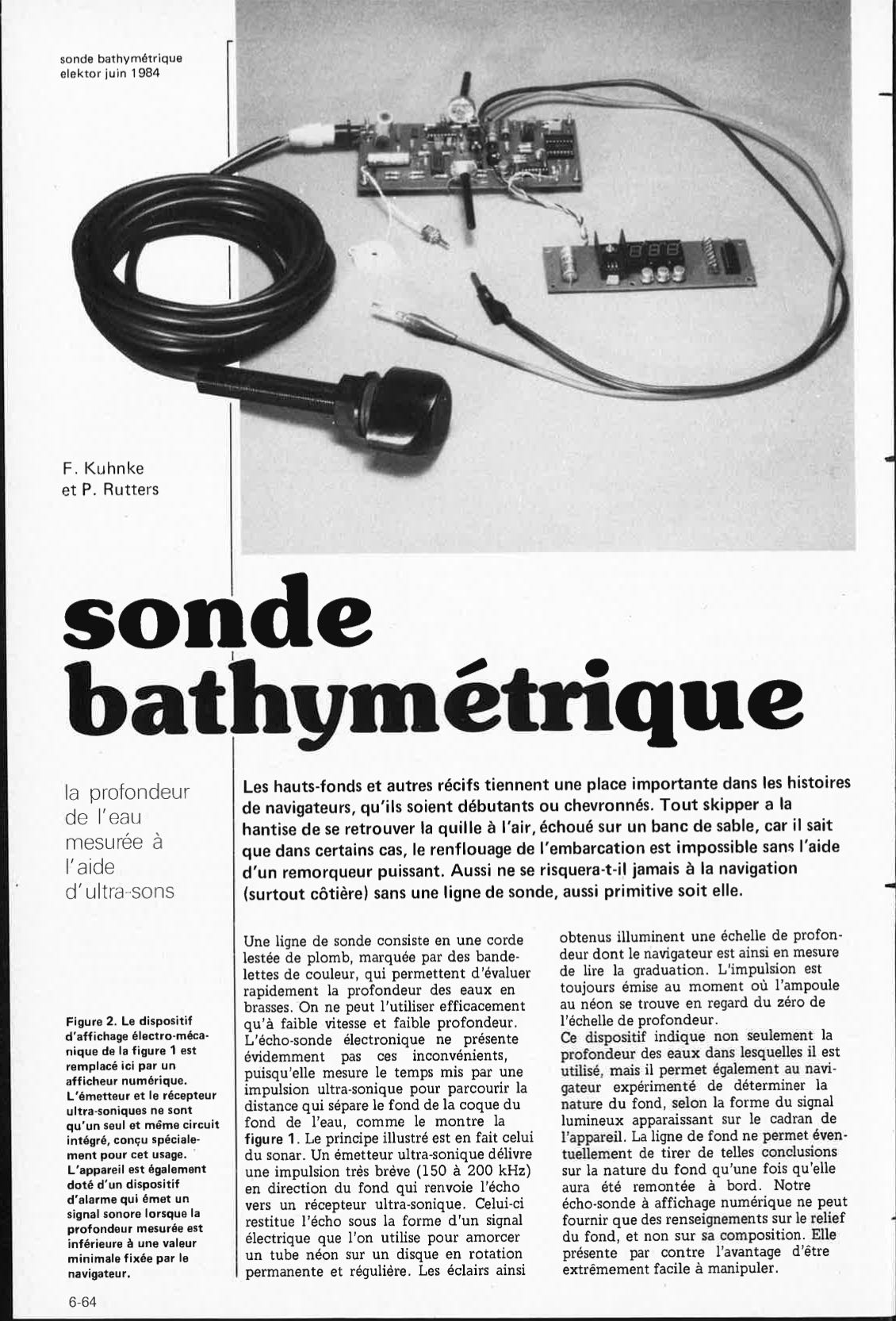 sonde bathymétrique