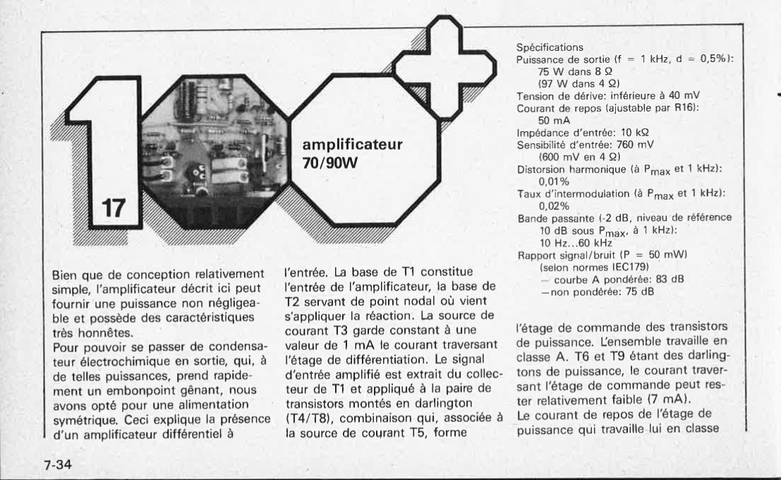 amplificateur 70/90W
