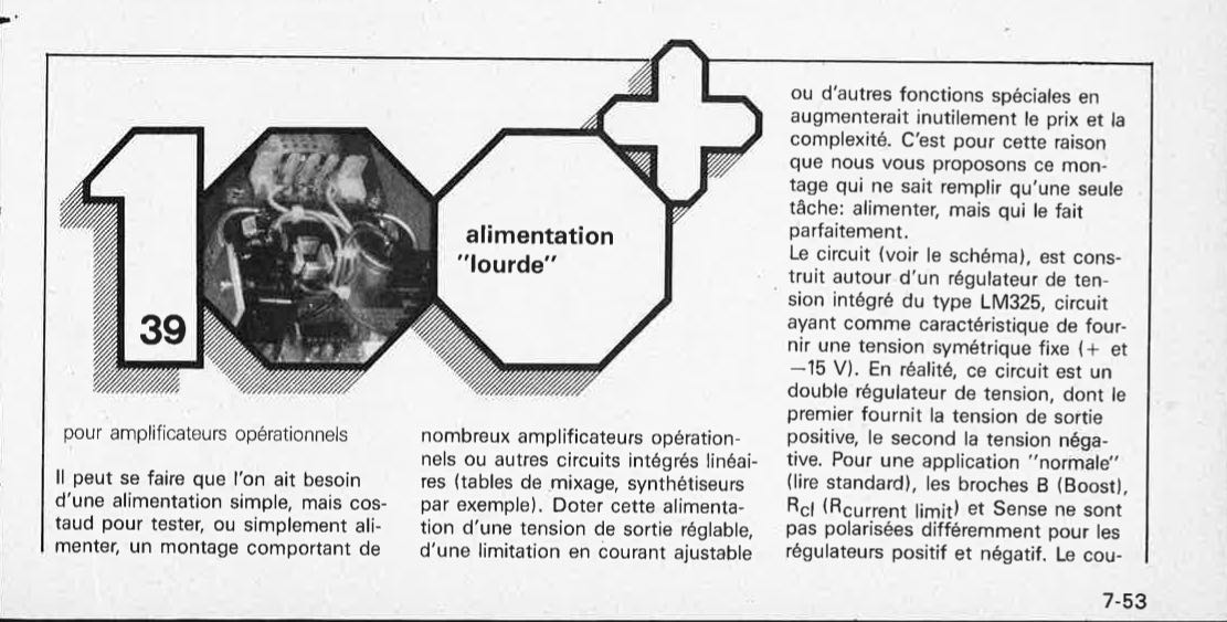 alimentation "lourde"