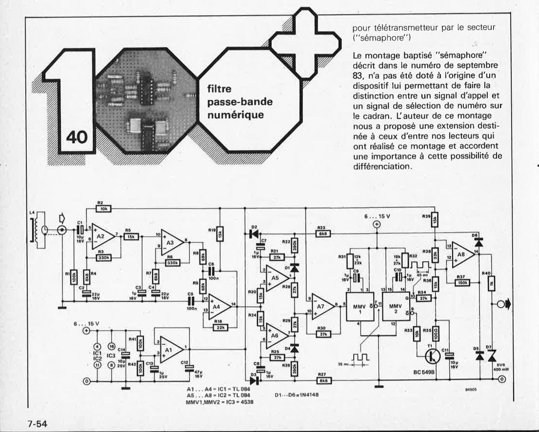 filtre passe-bande numérique