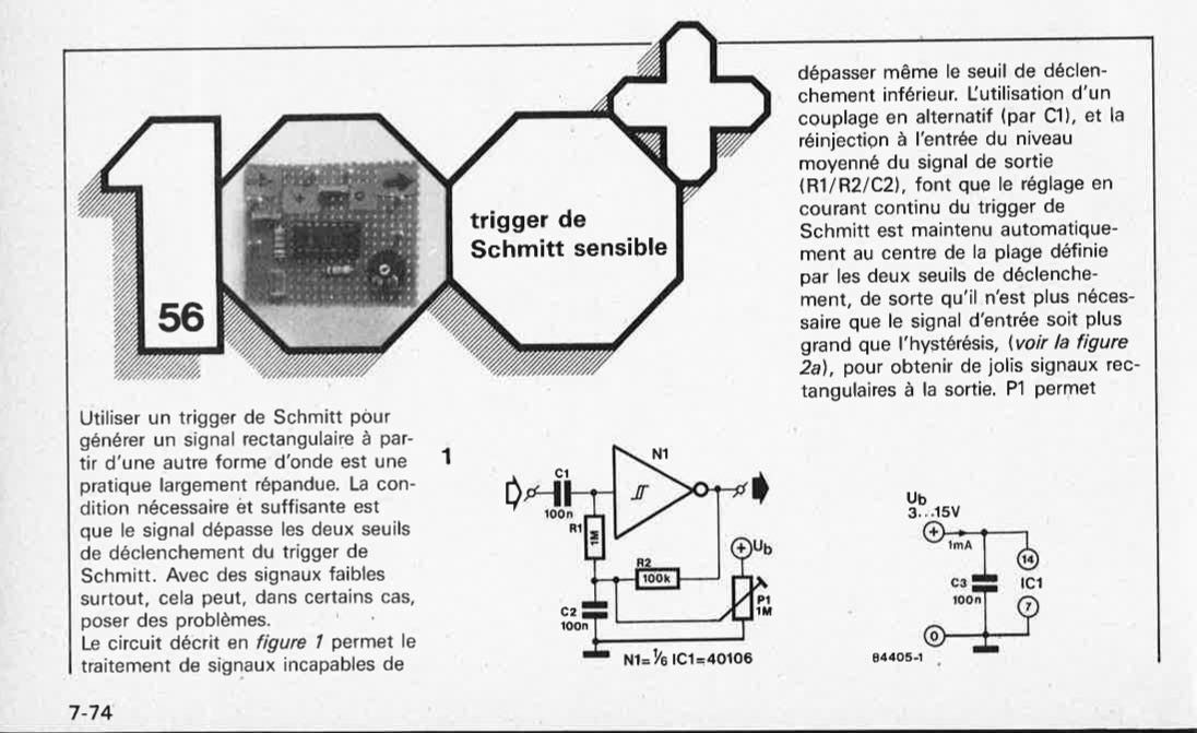 trigger de Schmitt sensible