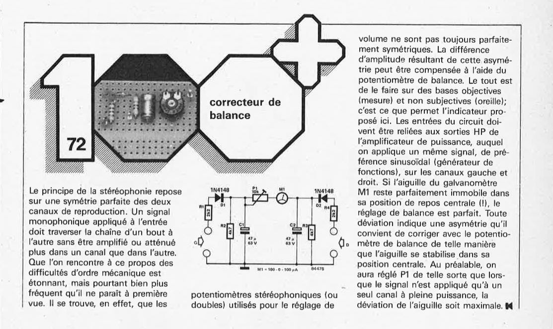 correcteur de balance