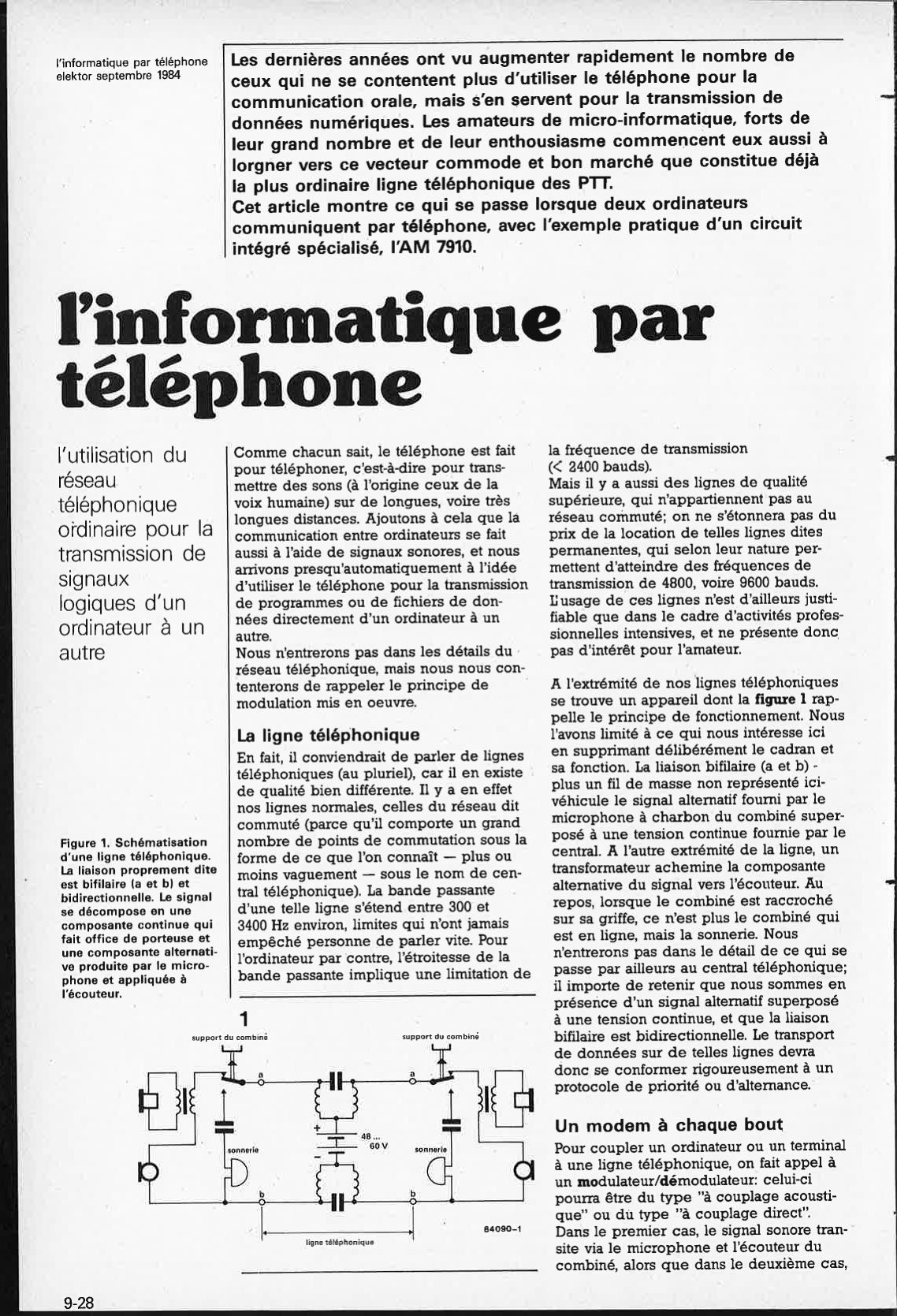 l`informatique par téléphone