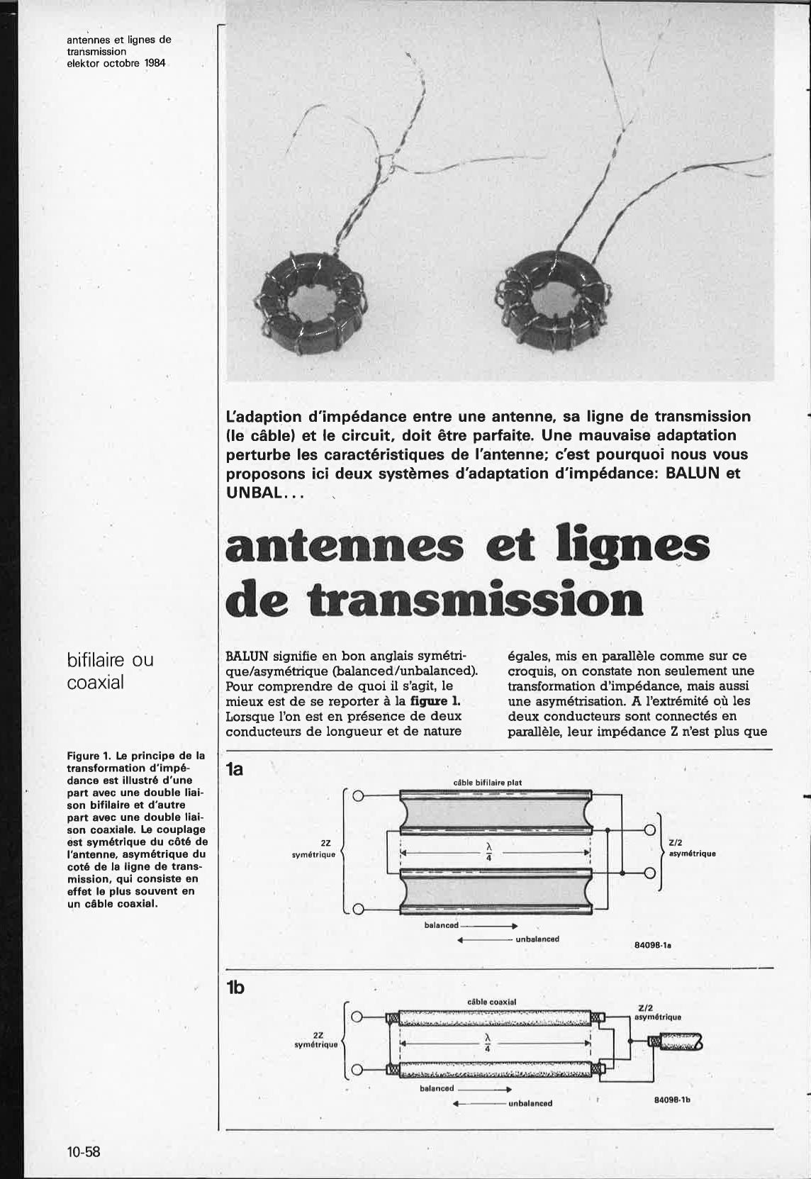 antennes et lignes de transmission