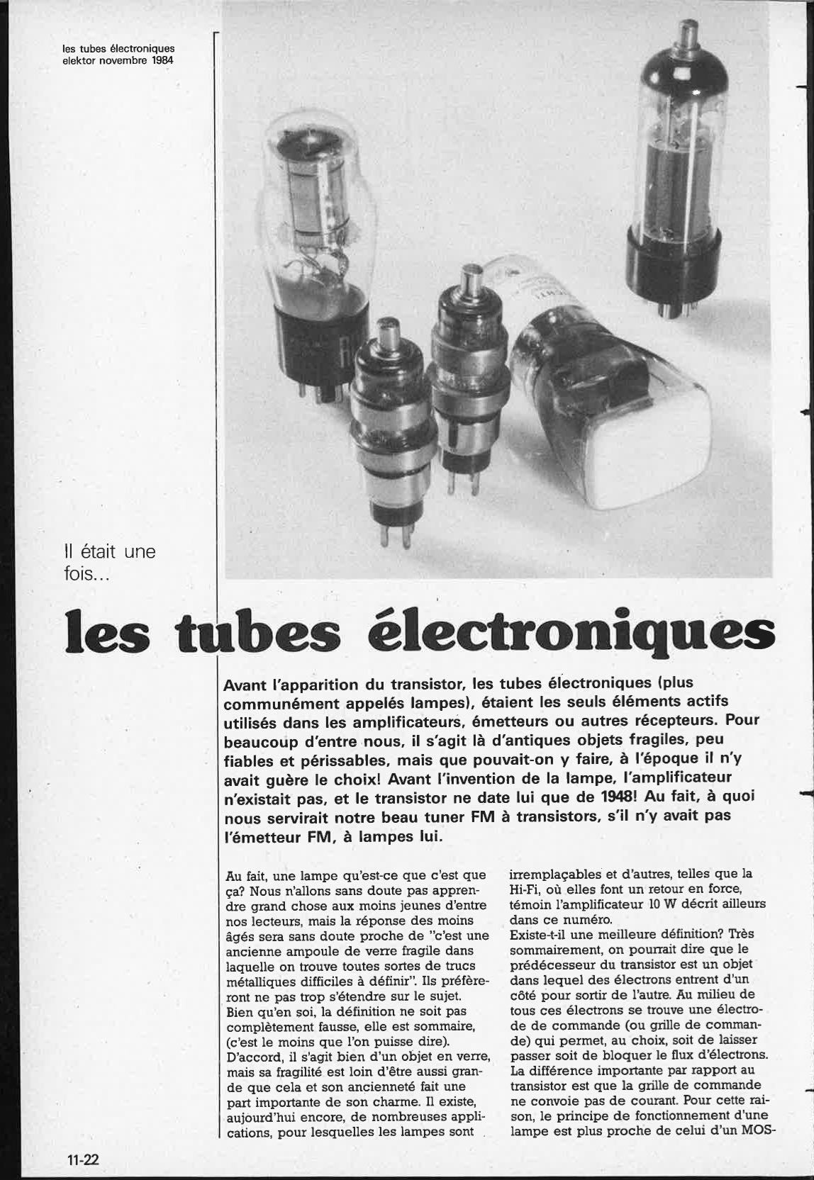 les tubes électroniques