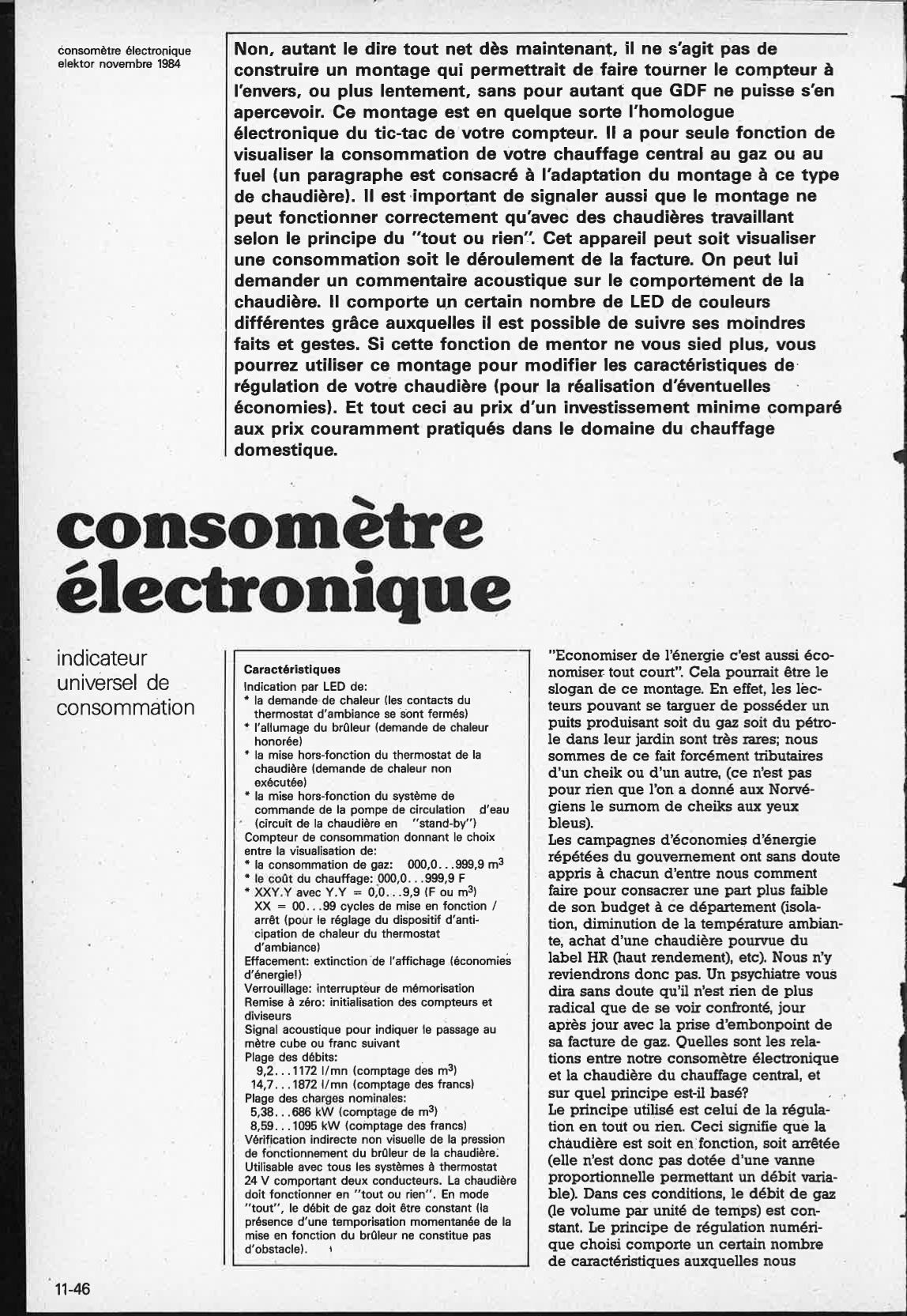 consomètre électronique