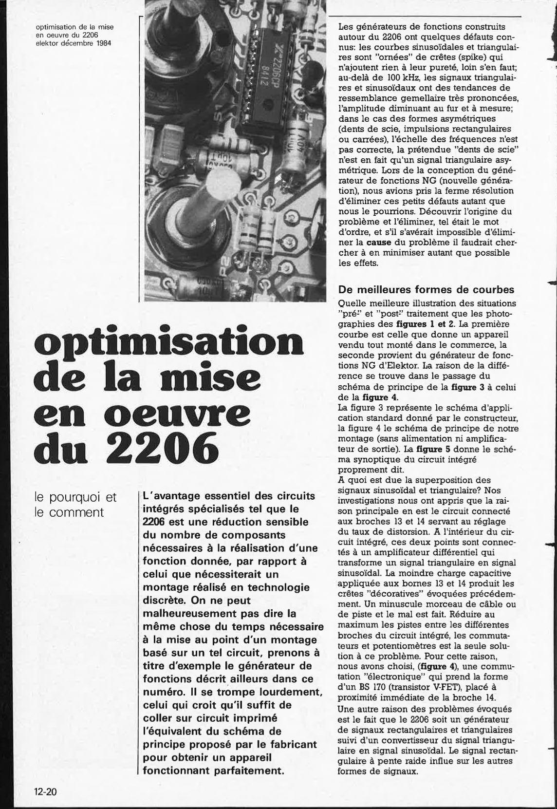 optimisation de la mise en oeuvre du 2206