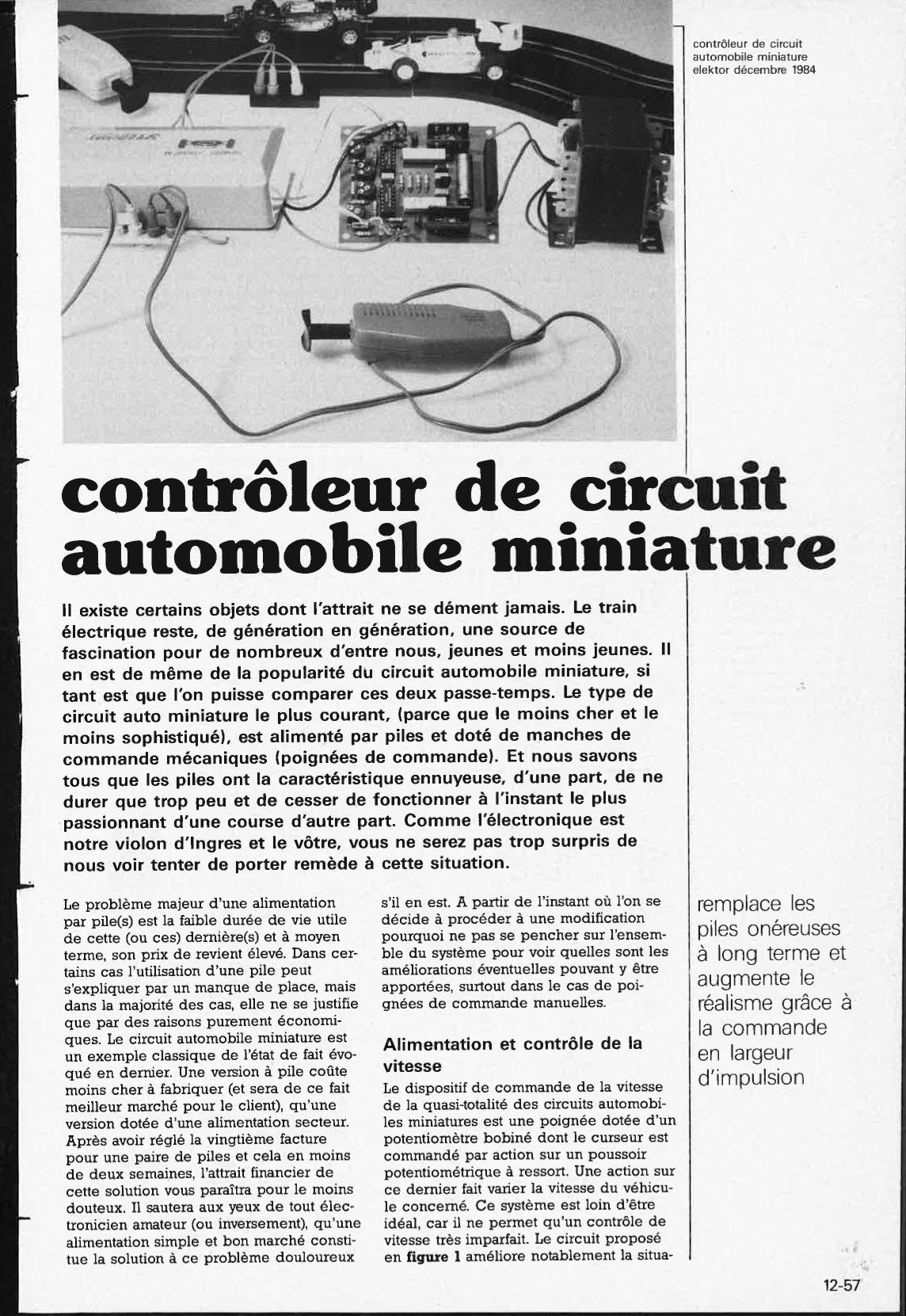 contrôleur de circuit automobile miniature