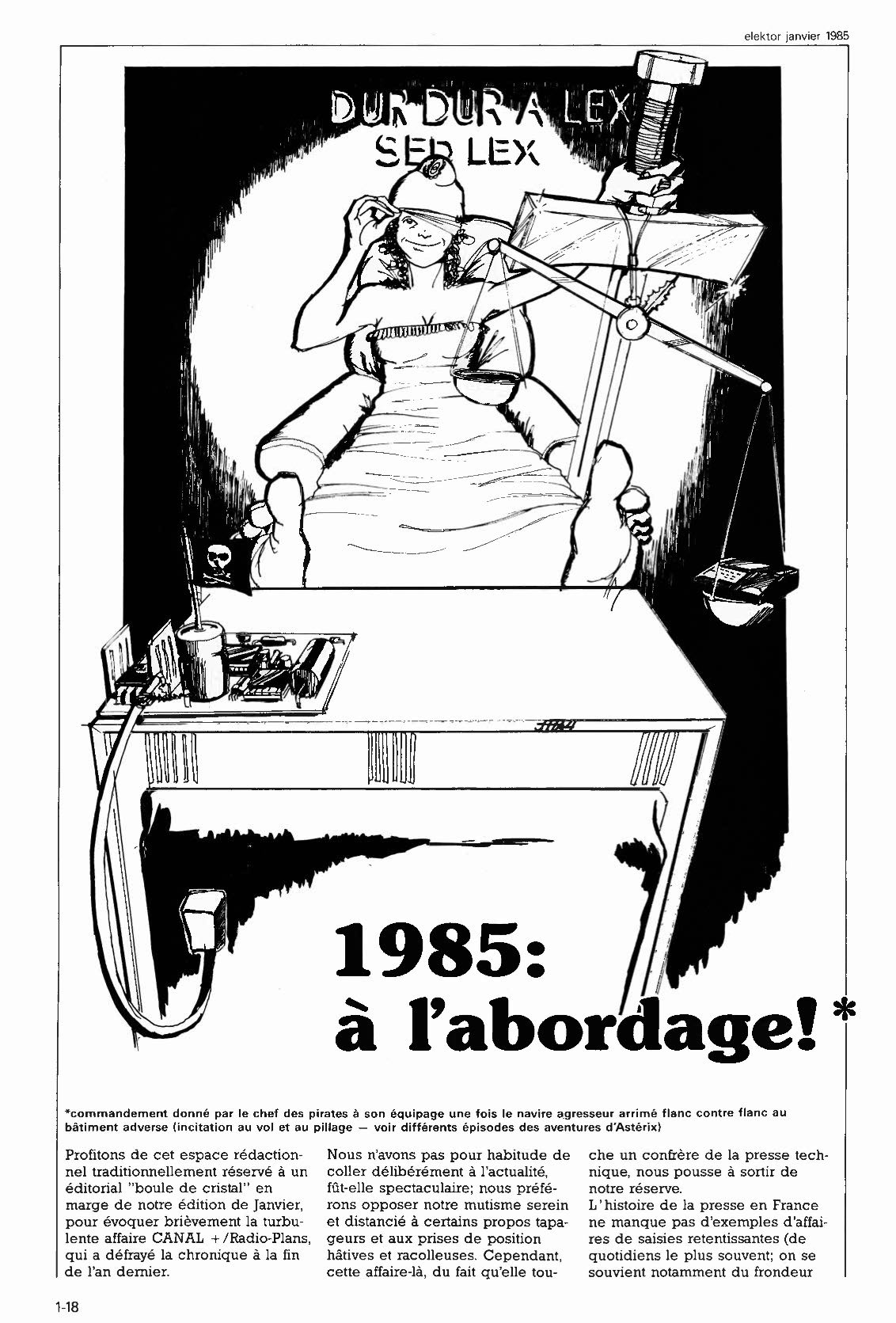 1985: a l`abordage!*