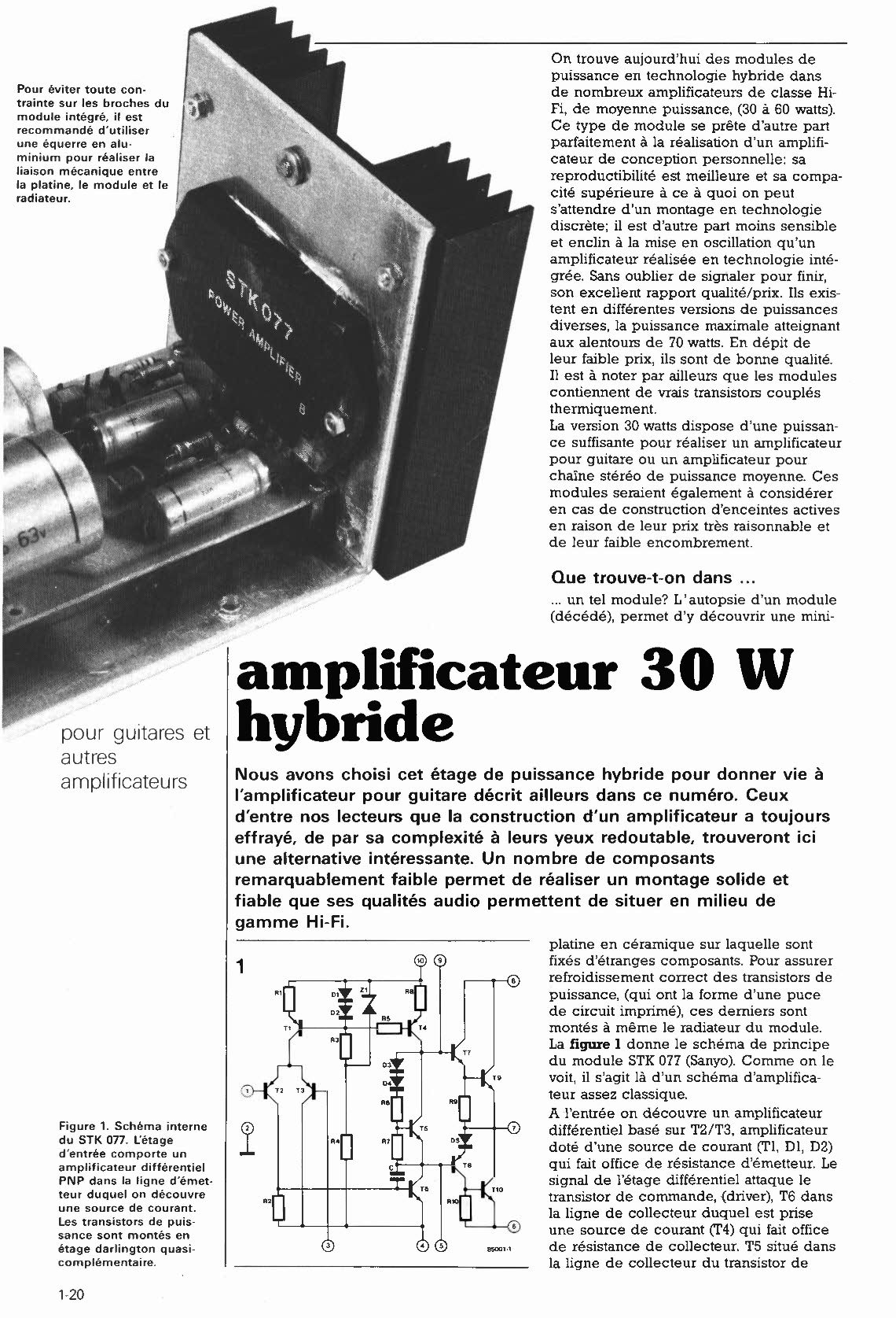amplificateur 30 W hybride