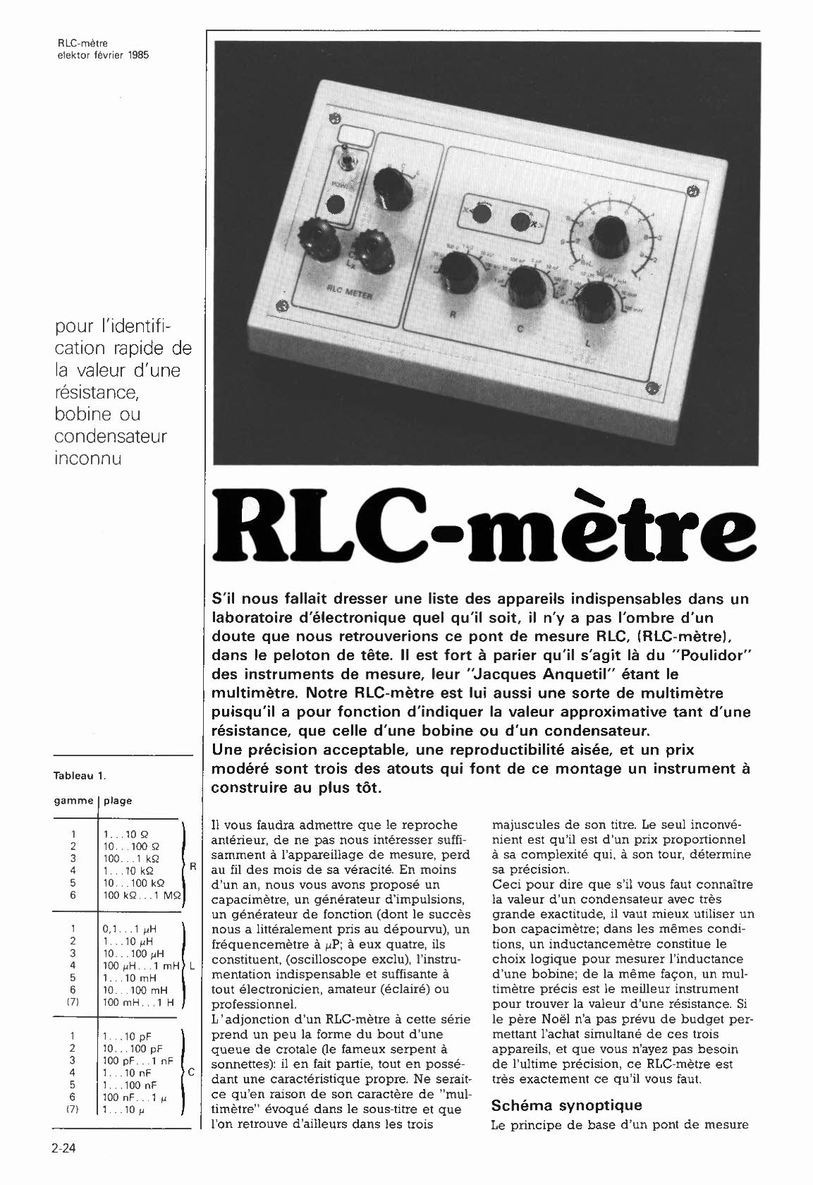 RLC-mètre