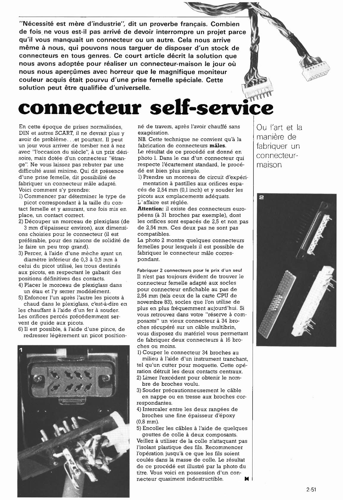 connecteur self-service
