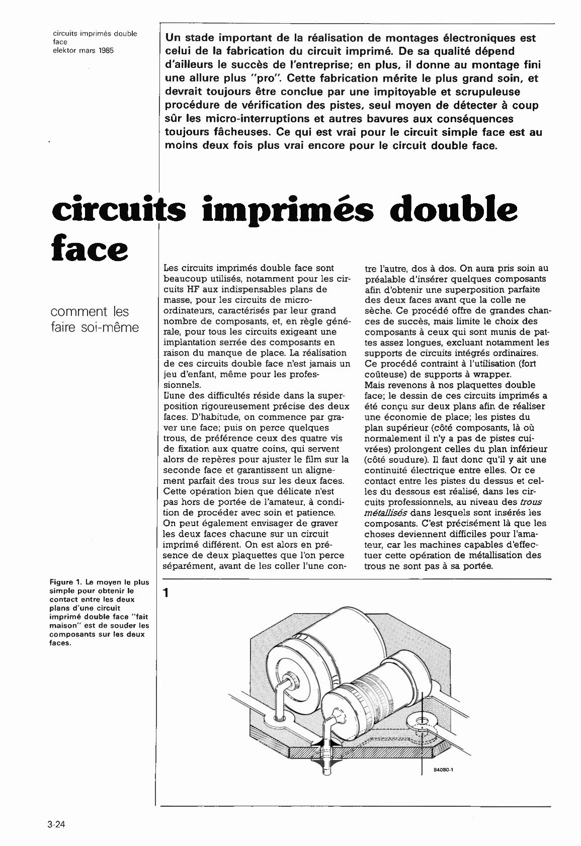 circuits imprimés double face