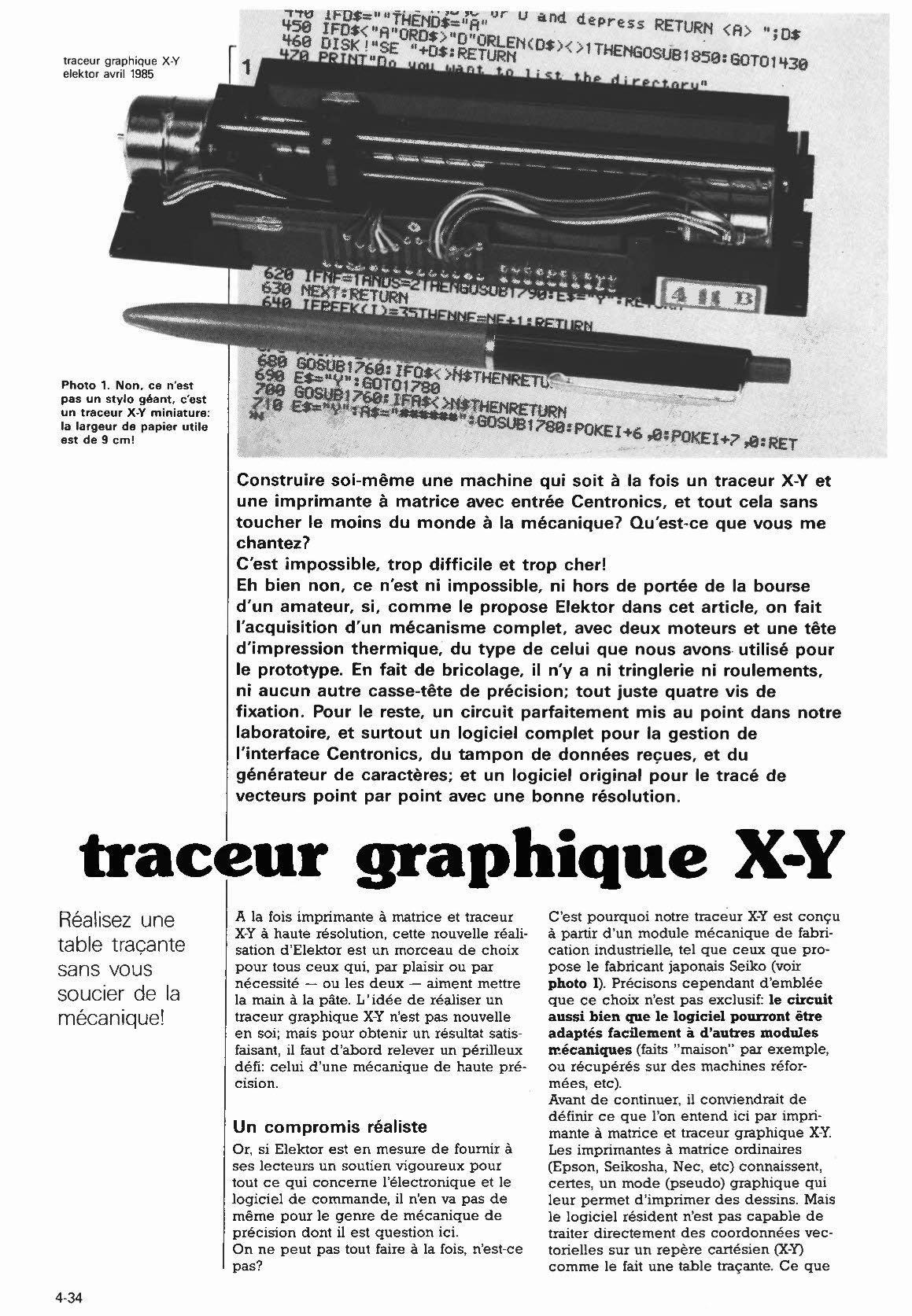 traceur graphique X-Y