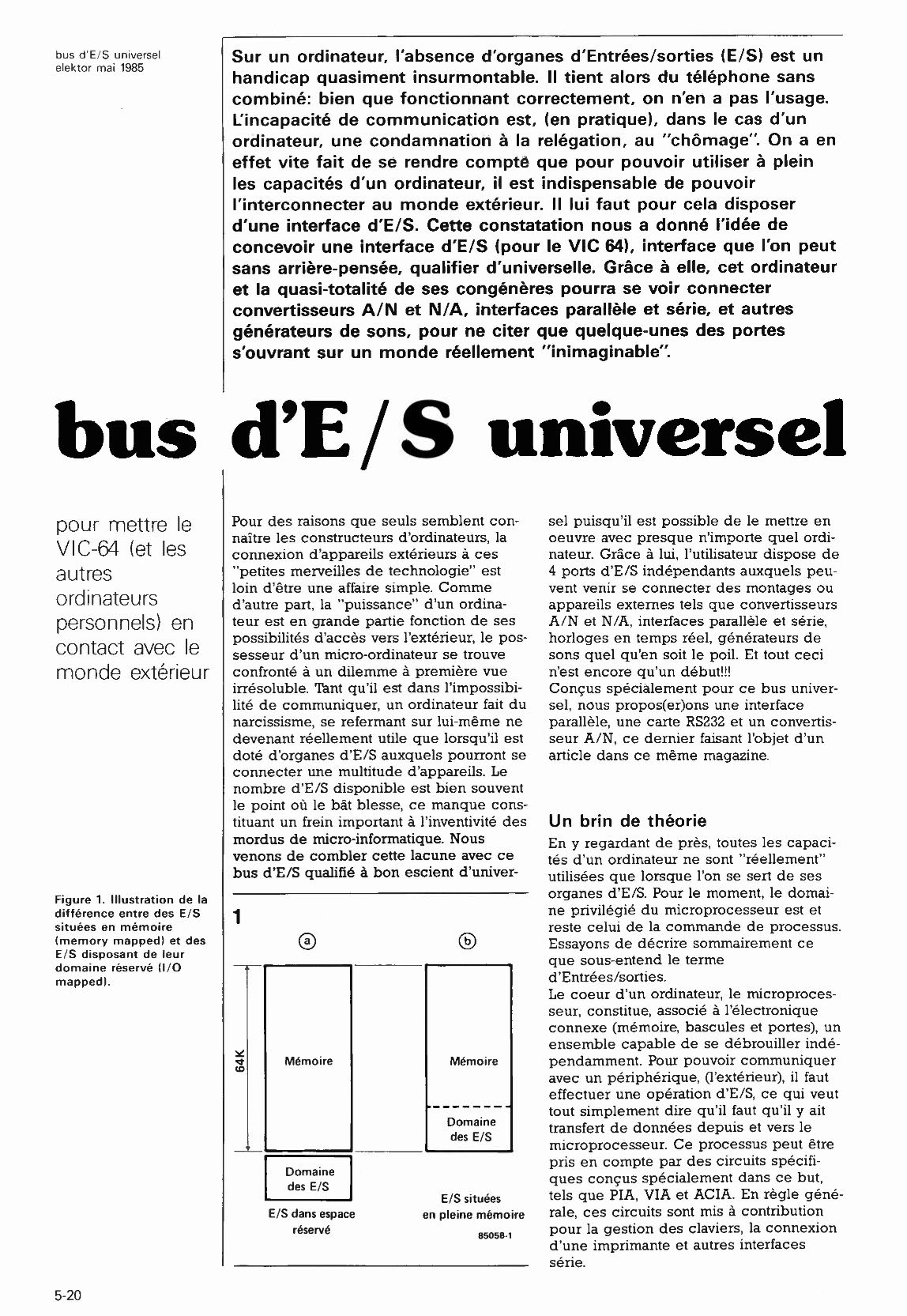 bus d`E/S universel
