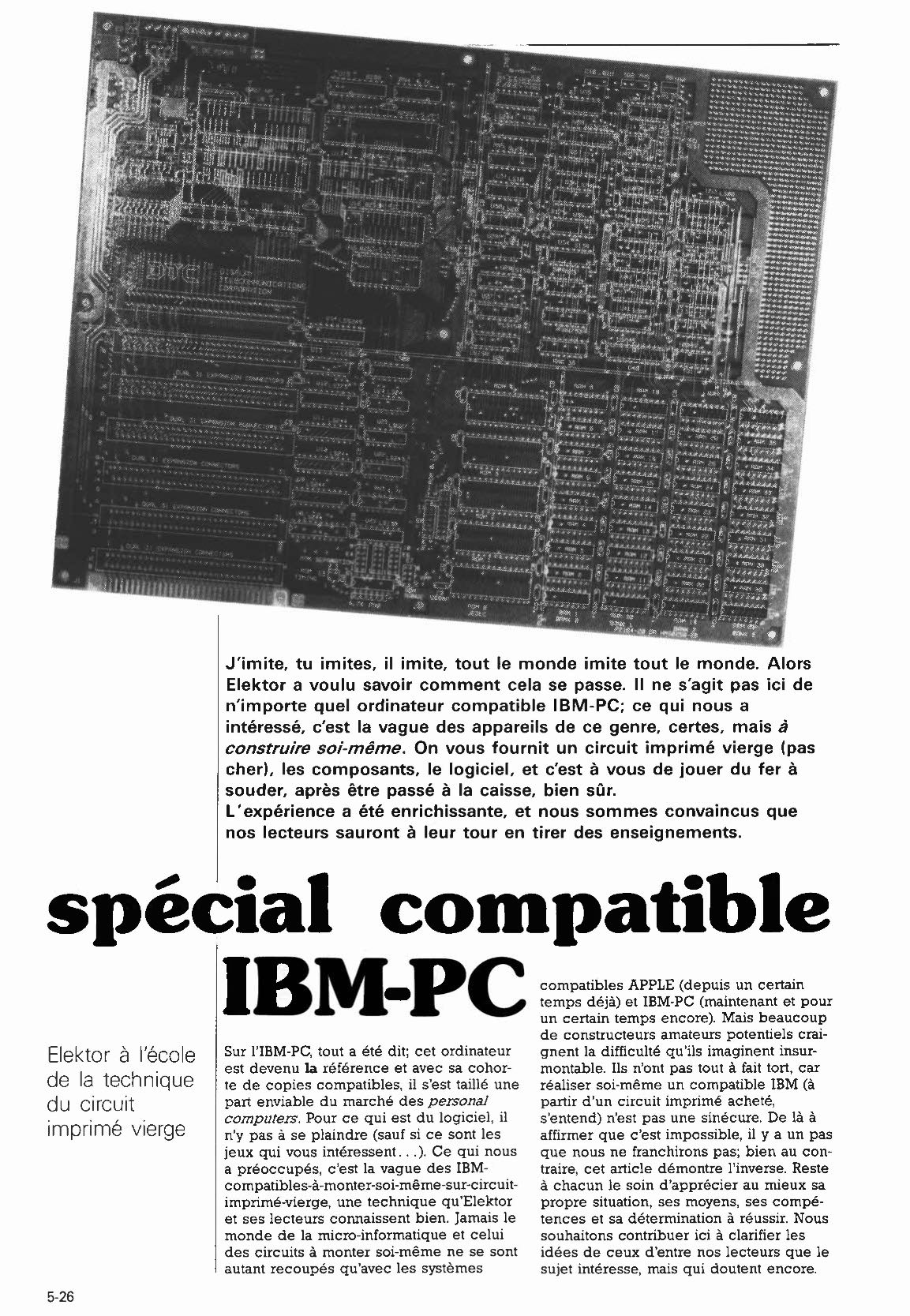 spécial compatible IBM-PC