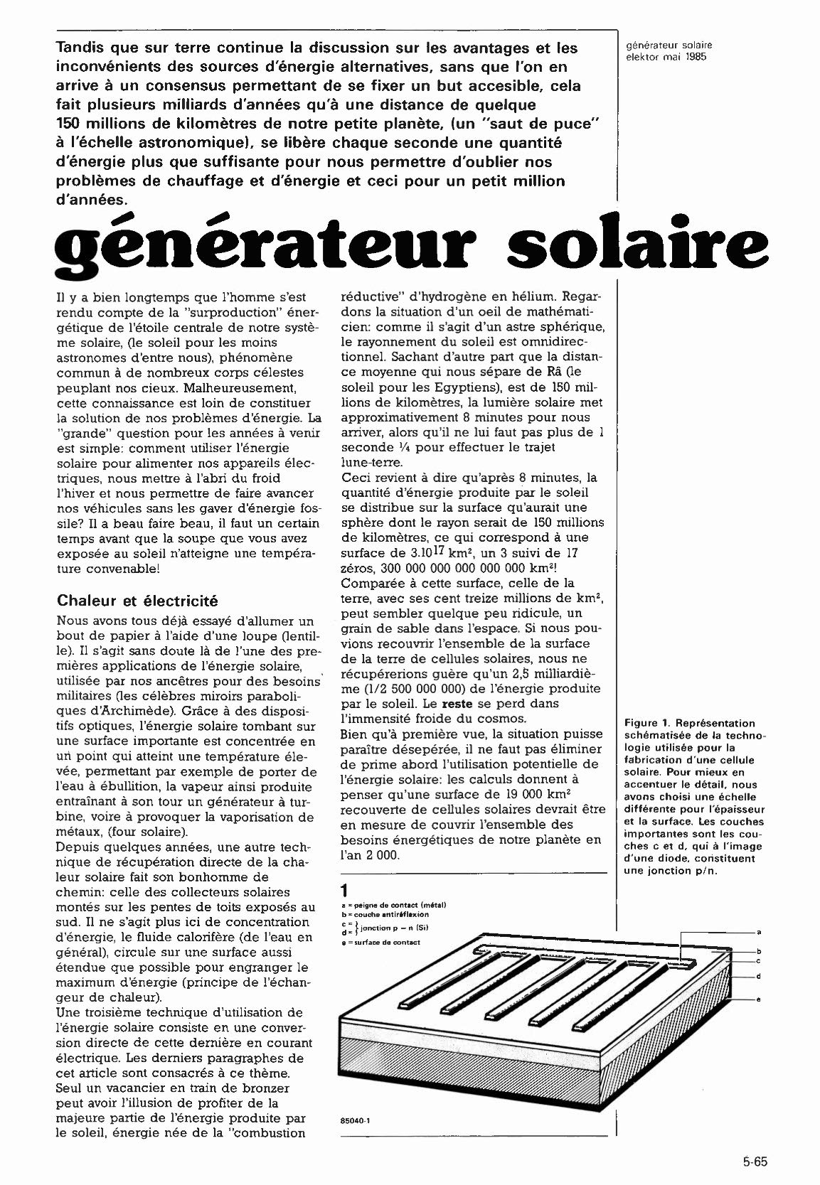 générateur solaire