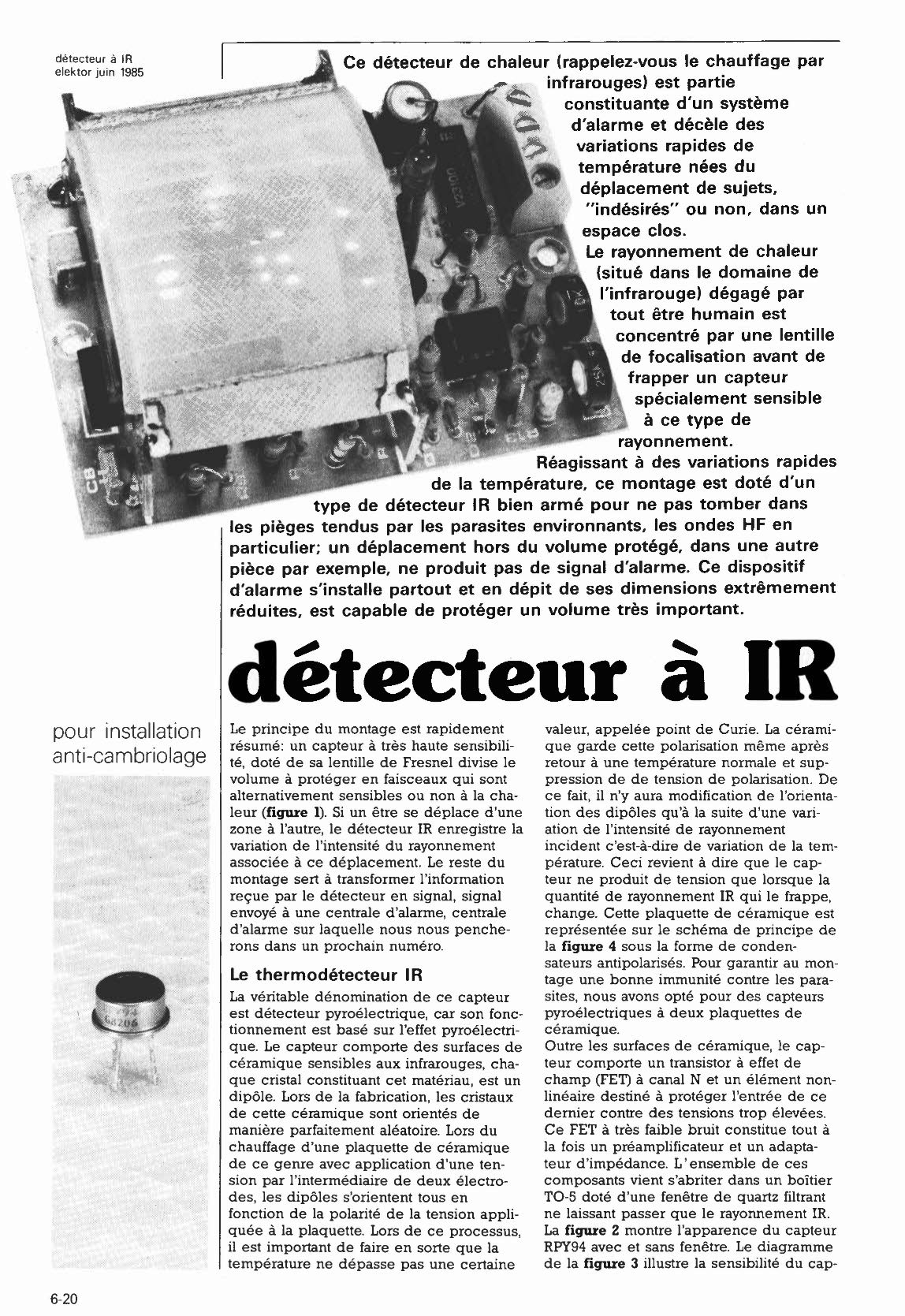 détecteur à IR