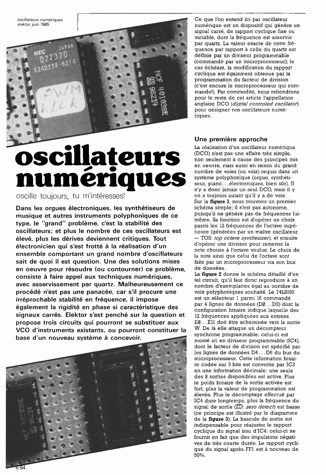 oscillateurs numériques