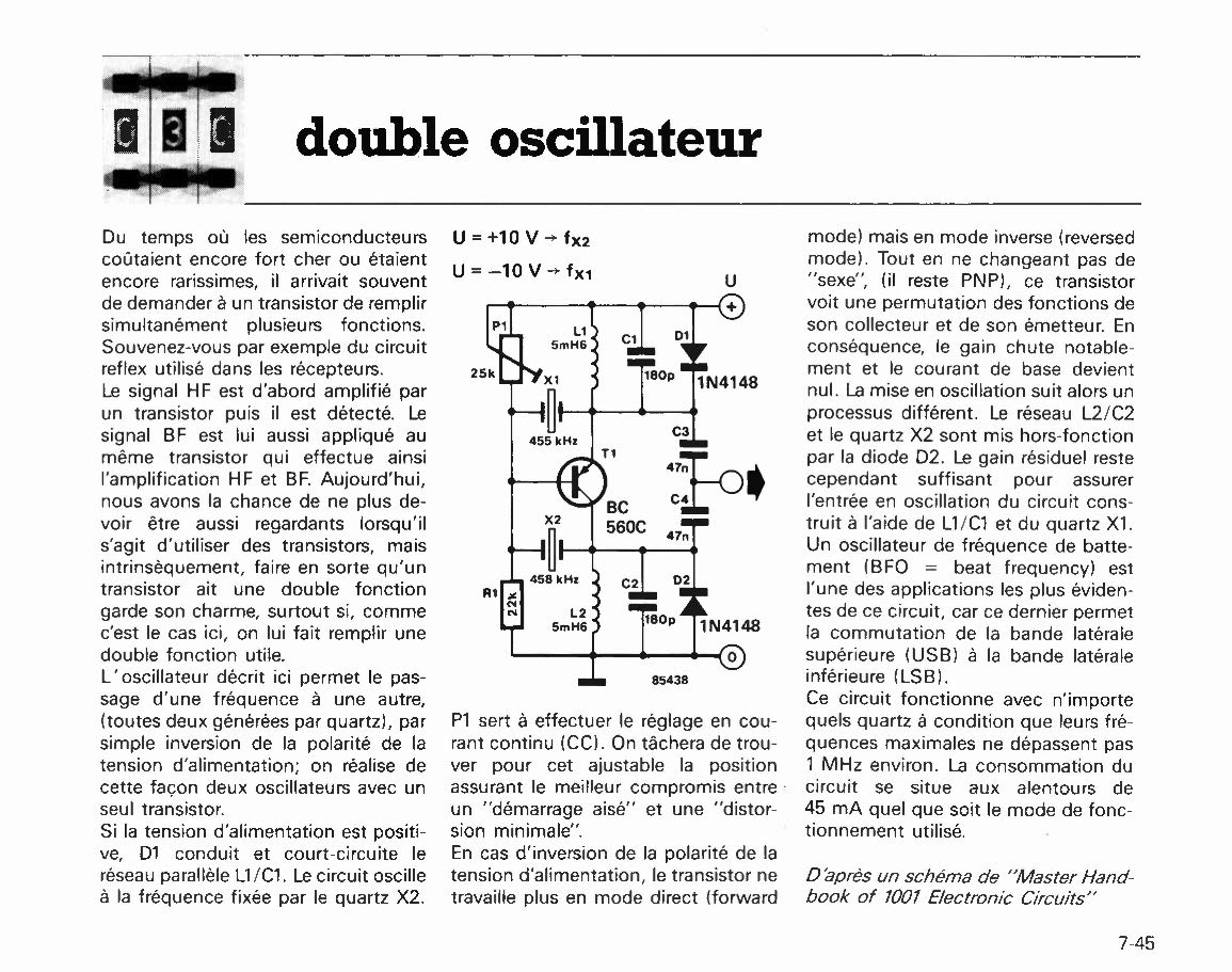 double oscillateur