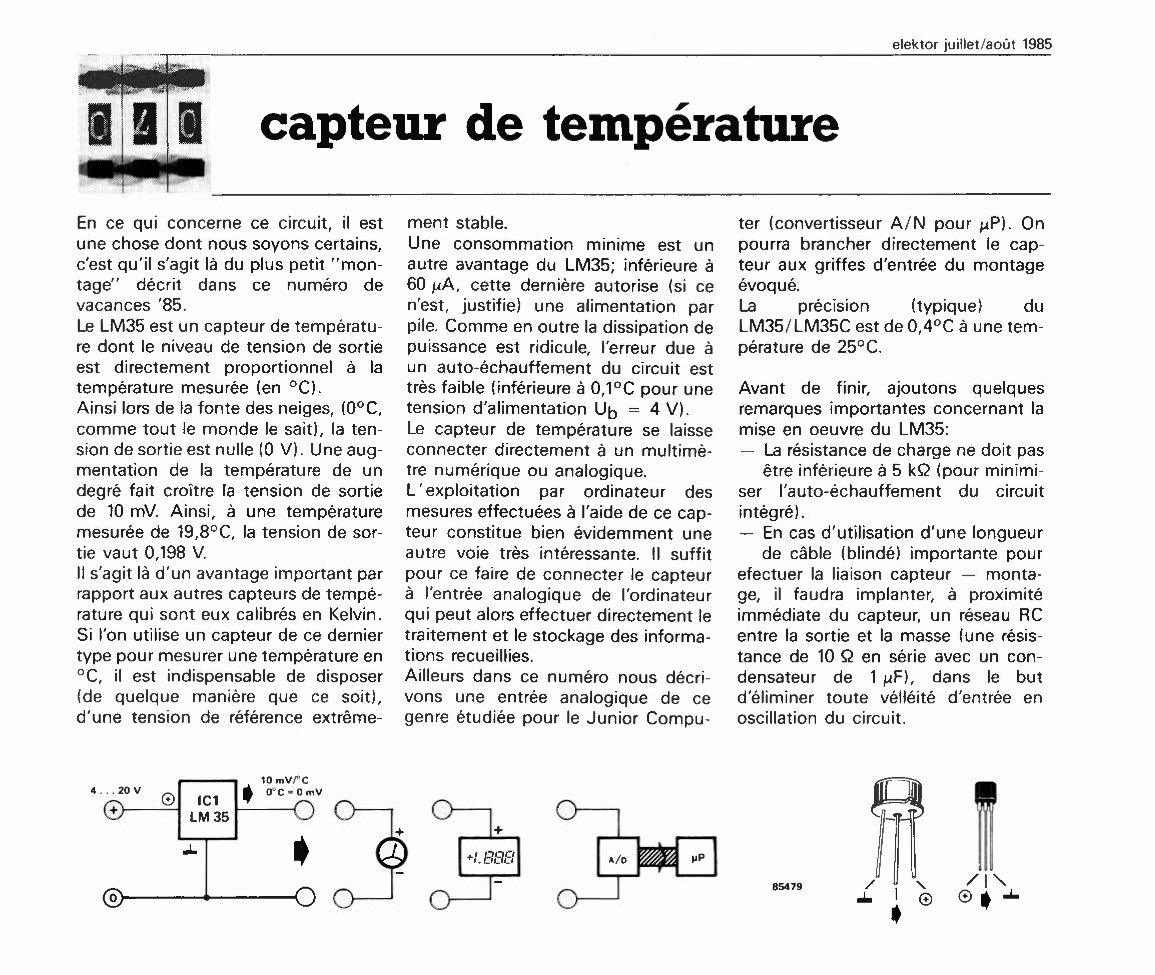 capteur de température
