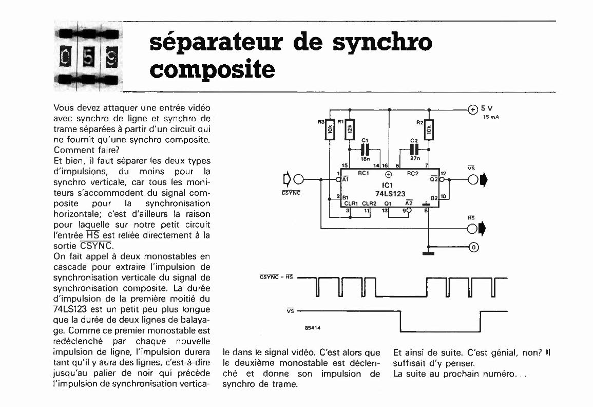 séparateur de synchro composite