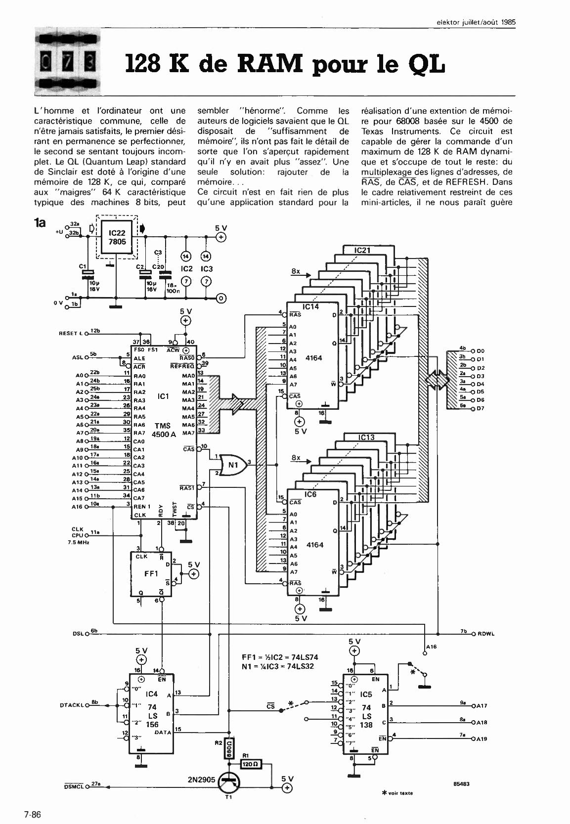 128 K de RAM pour le QL