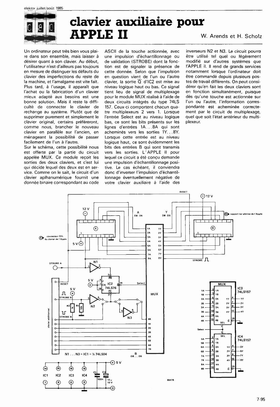 clavier auxiliaire pour APPLE II