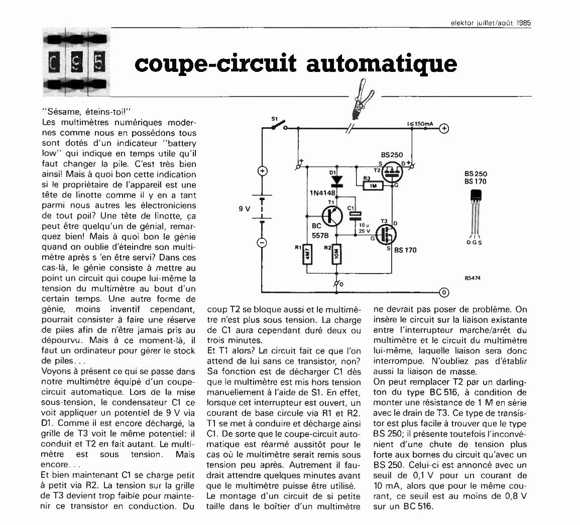 coupe-circuit automatique